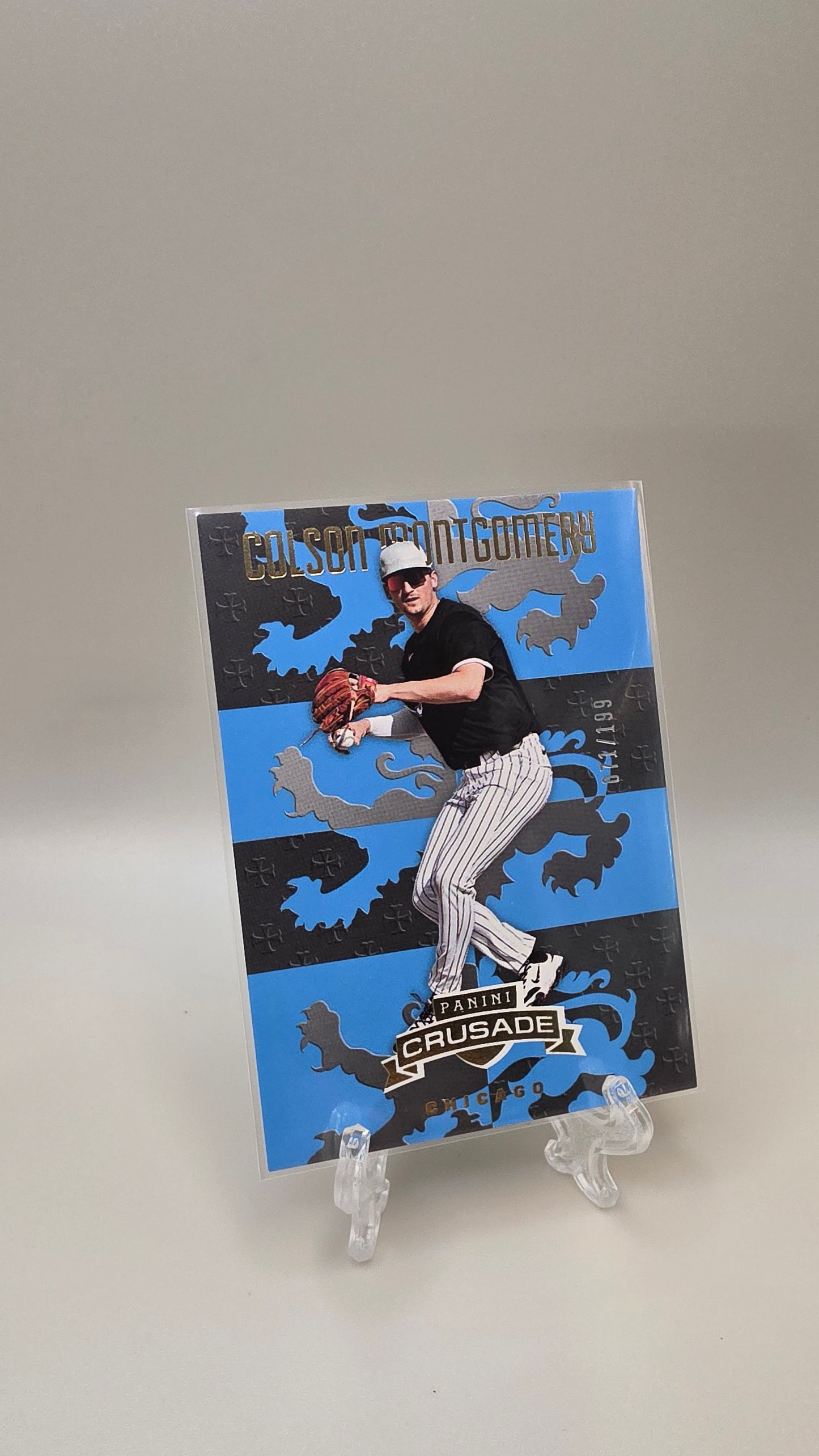 2025 Panini Crusade Colson Montgomery Blue /199 #160