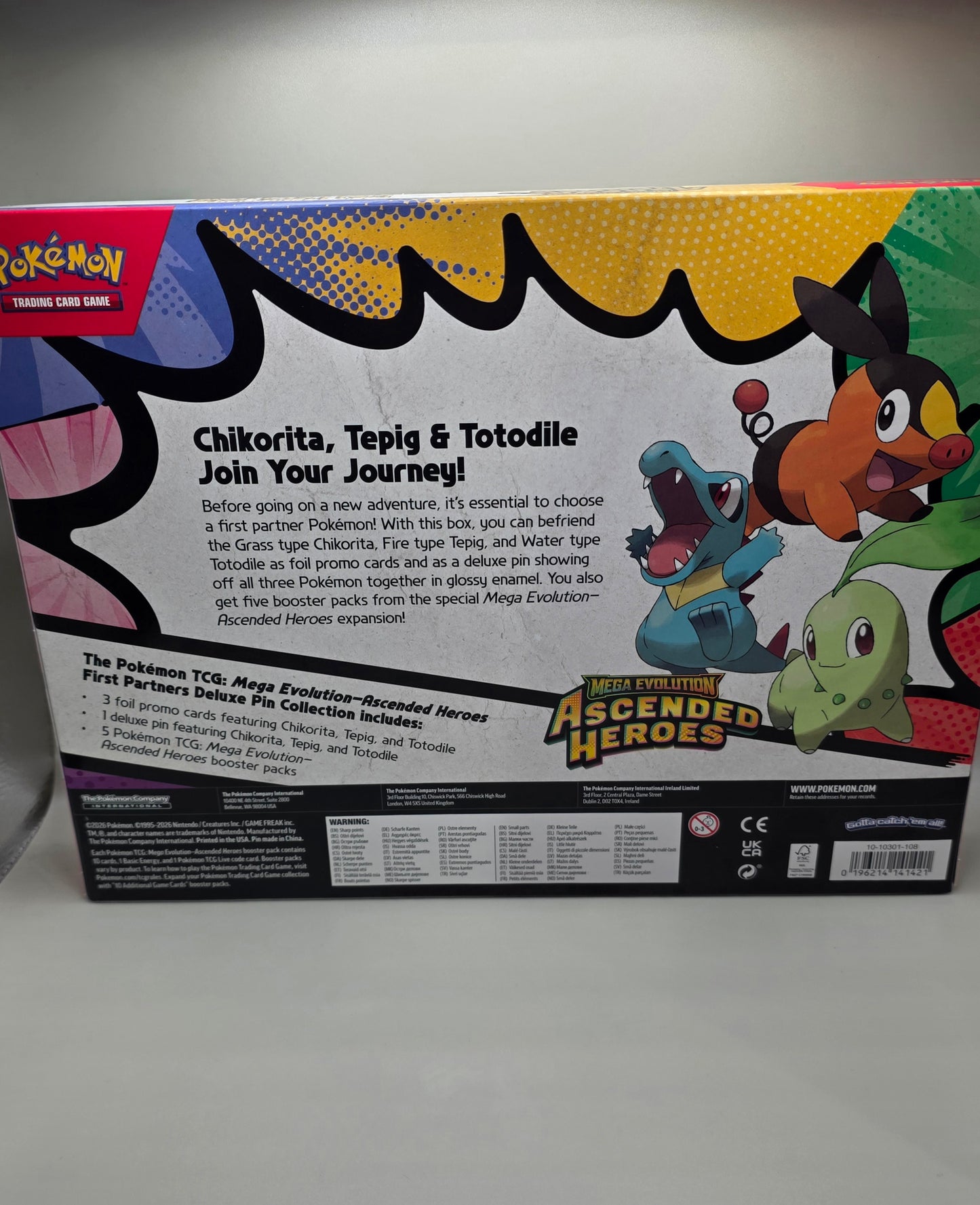 Pokemon TCG Ascended Heroes First Partners Deluxe Pin Collection