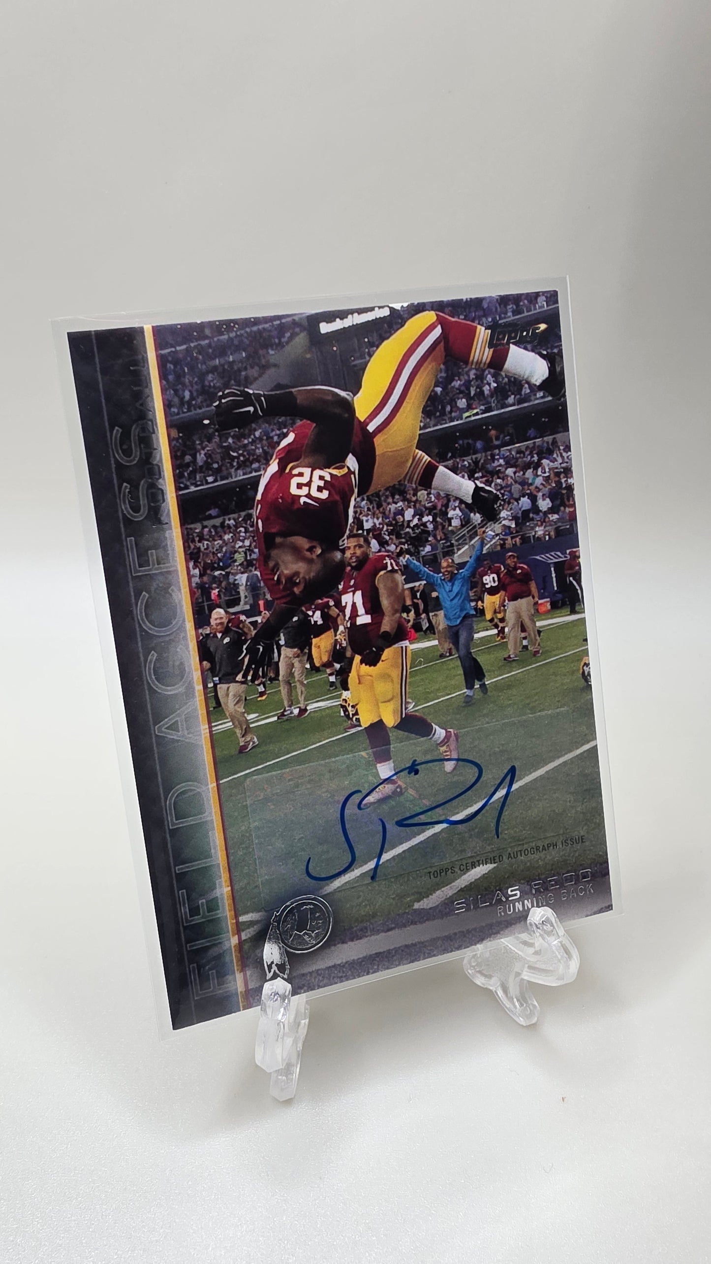 2015 Topps Football Silas Redd Field Access Auto Card #46