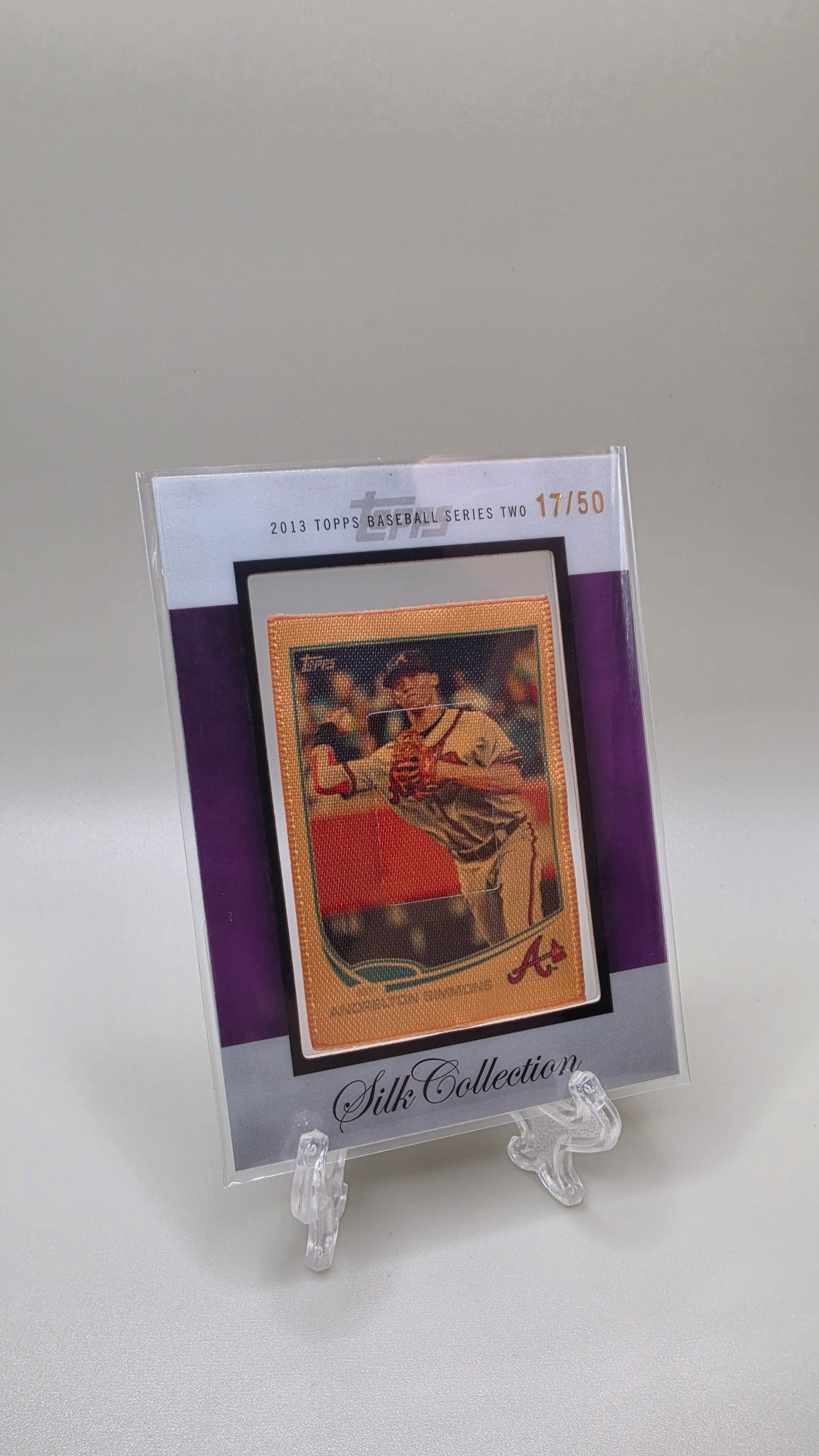 2013 Topps Baseball Series Two Andrelton Simmons Silk Collection #/50 Card