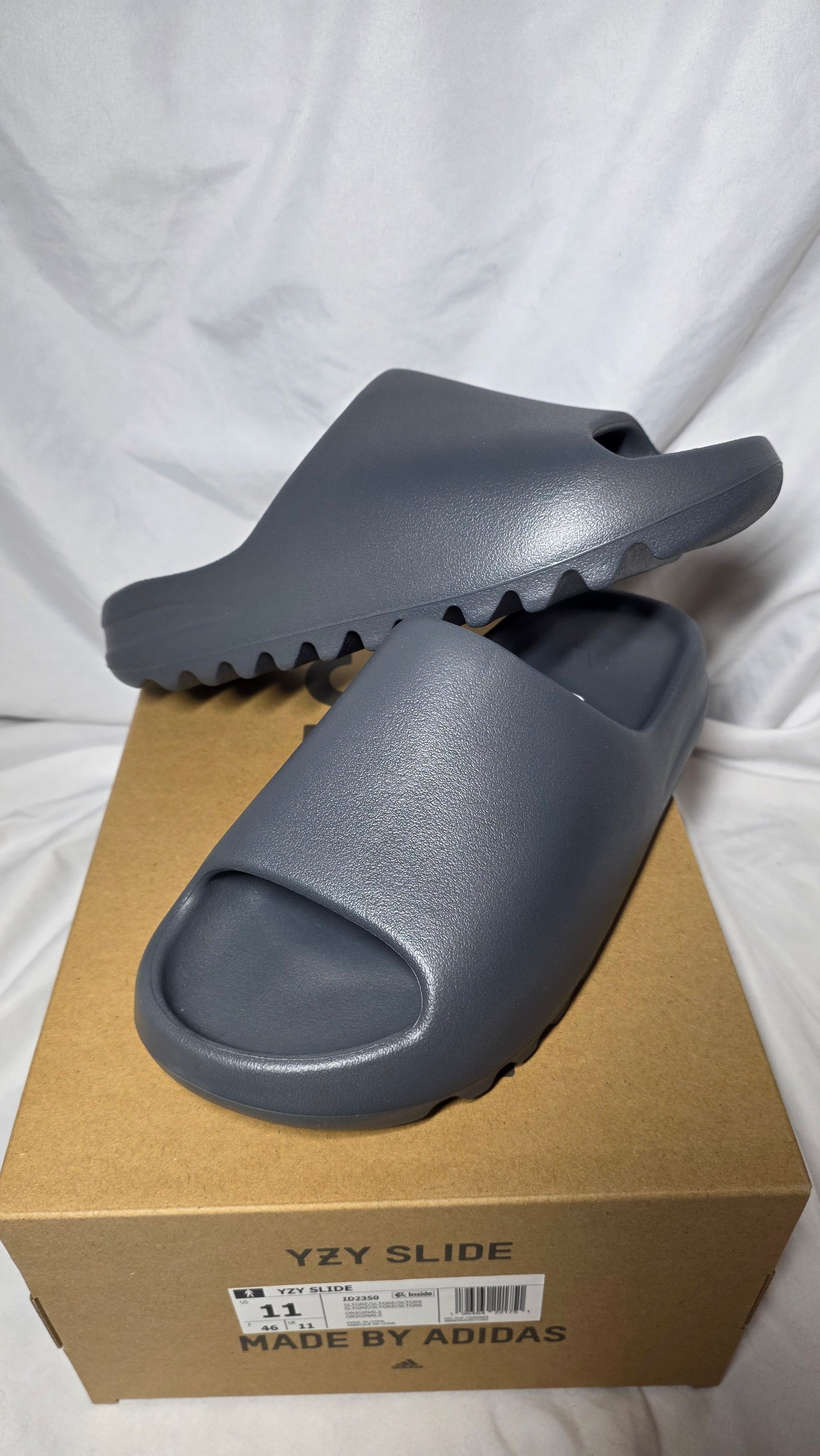 Yeezy Slides Mens 11 Slate Grey ID2350 NIB
