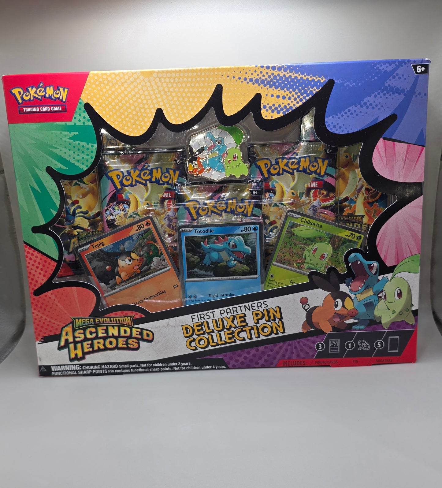 Pokemon TCG Ascended Heroes First Partners Deluxe Pin Collection