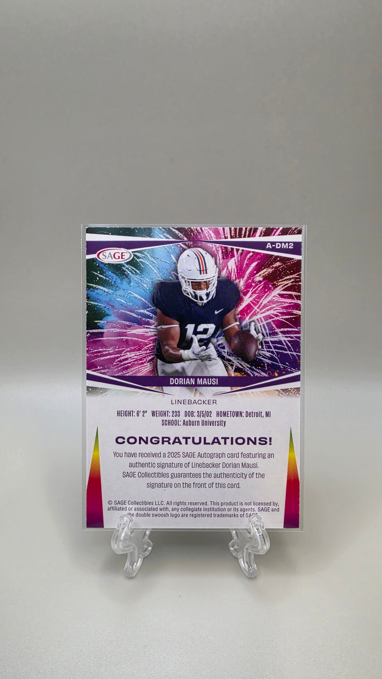 2025 Sage Dorian Mausi Auto #A-DM2