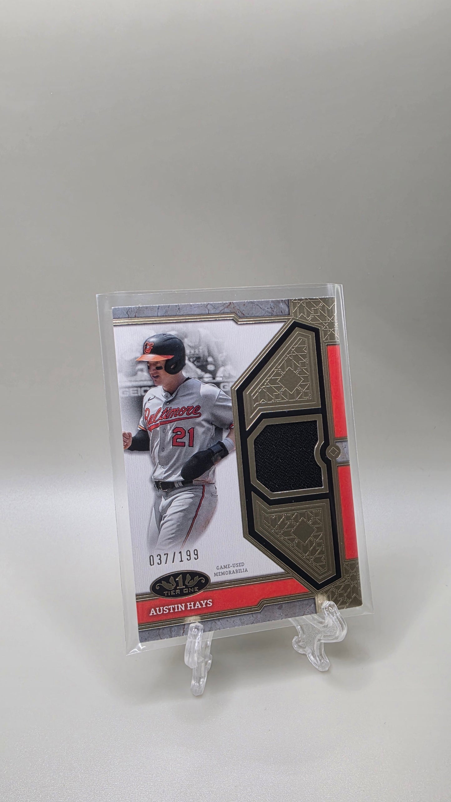 2024 Topps Tier One Austin Hayes Jersey Relic #/199 Card # T1R-AH