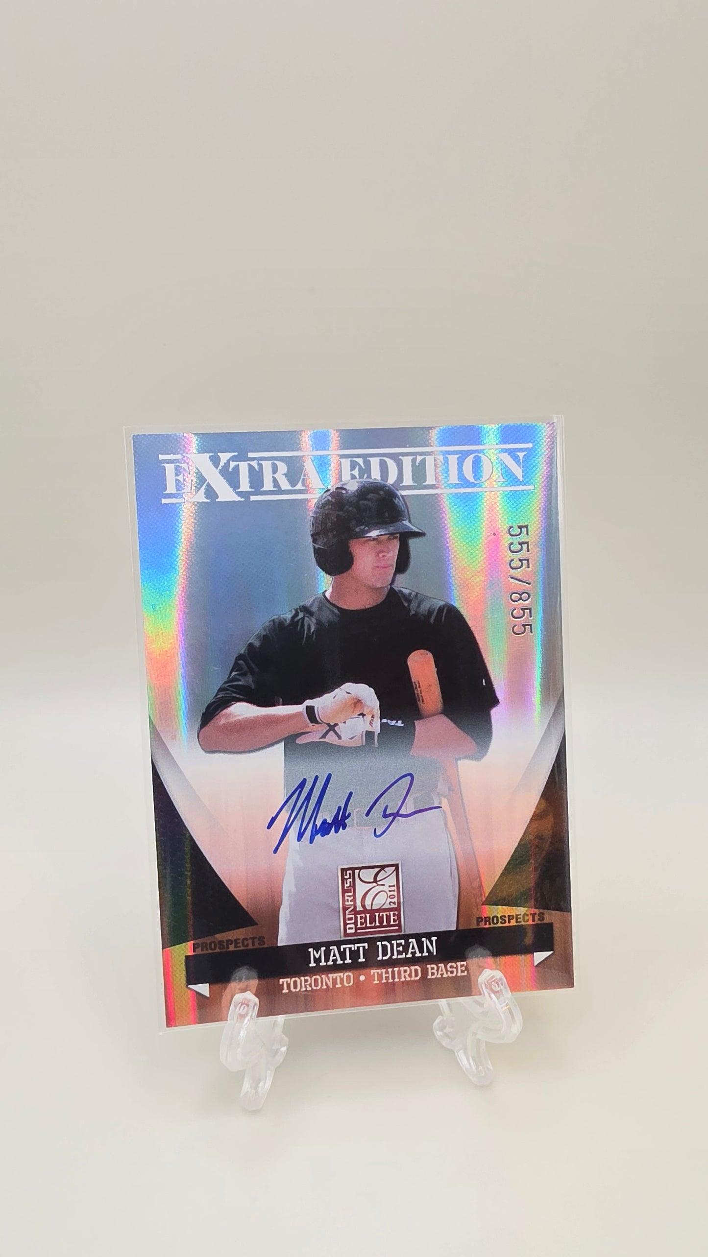 2011 Donruss Elite Matt Dean Extra Edition Auto /855 #P-32