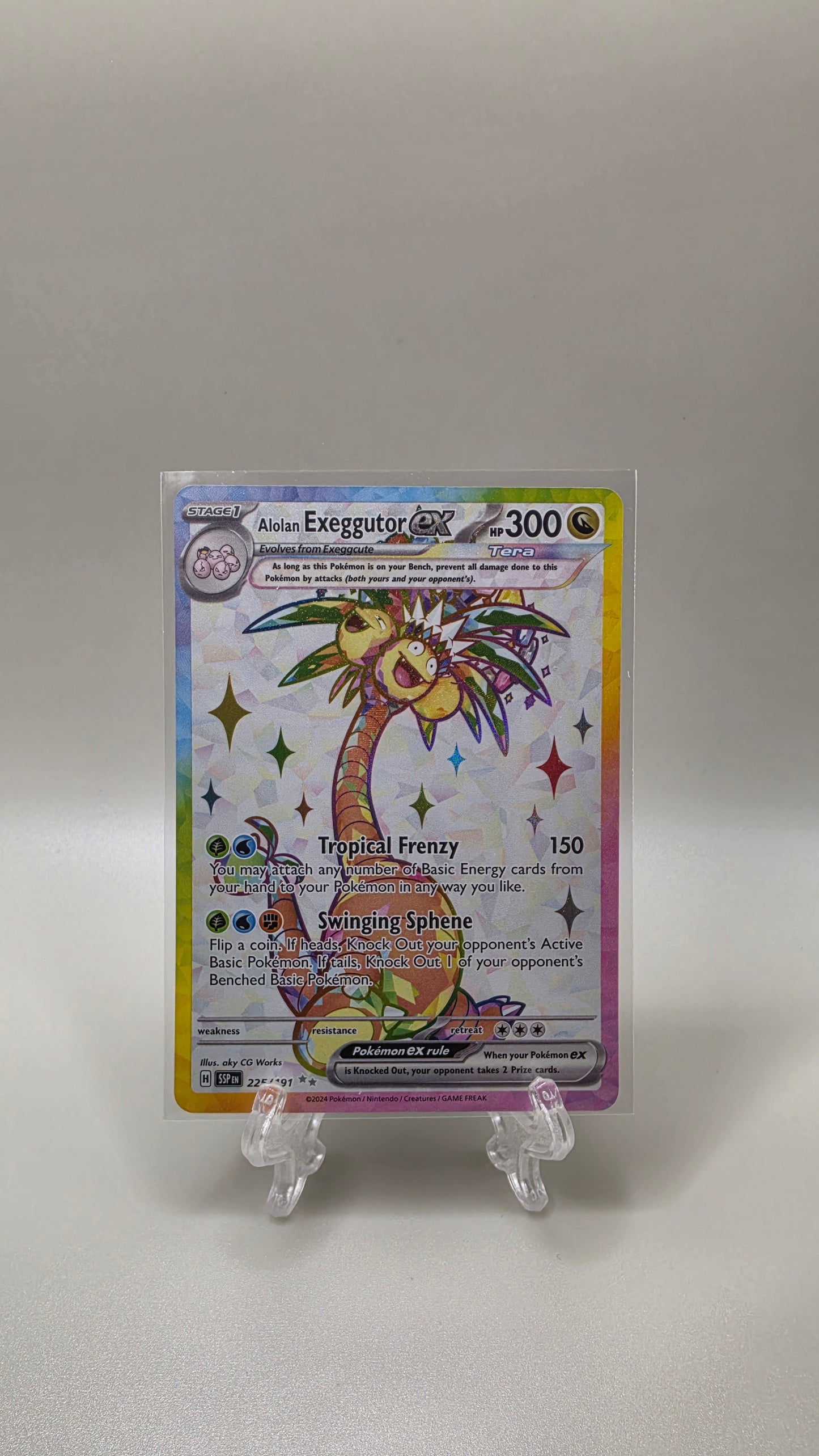 Pokémon TCG Alolan Exeggutor Ex 225/191 Surging Sparks English