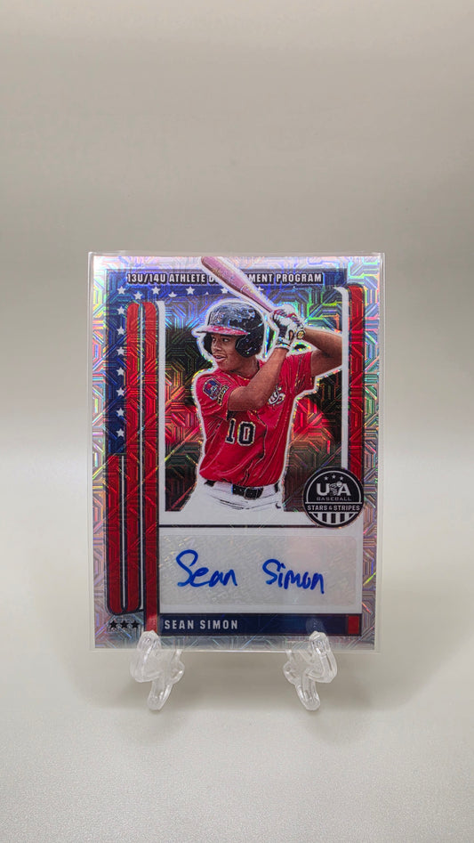 2026 Panini Stars & Stripes Sam Simon Mojo Auto #/25 Card #NTS-SS