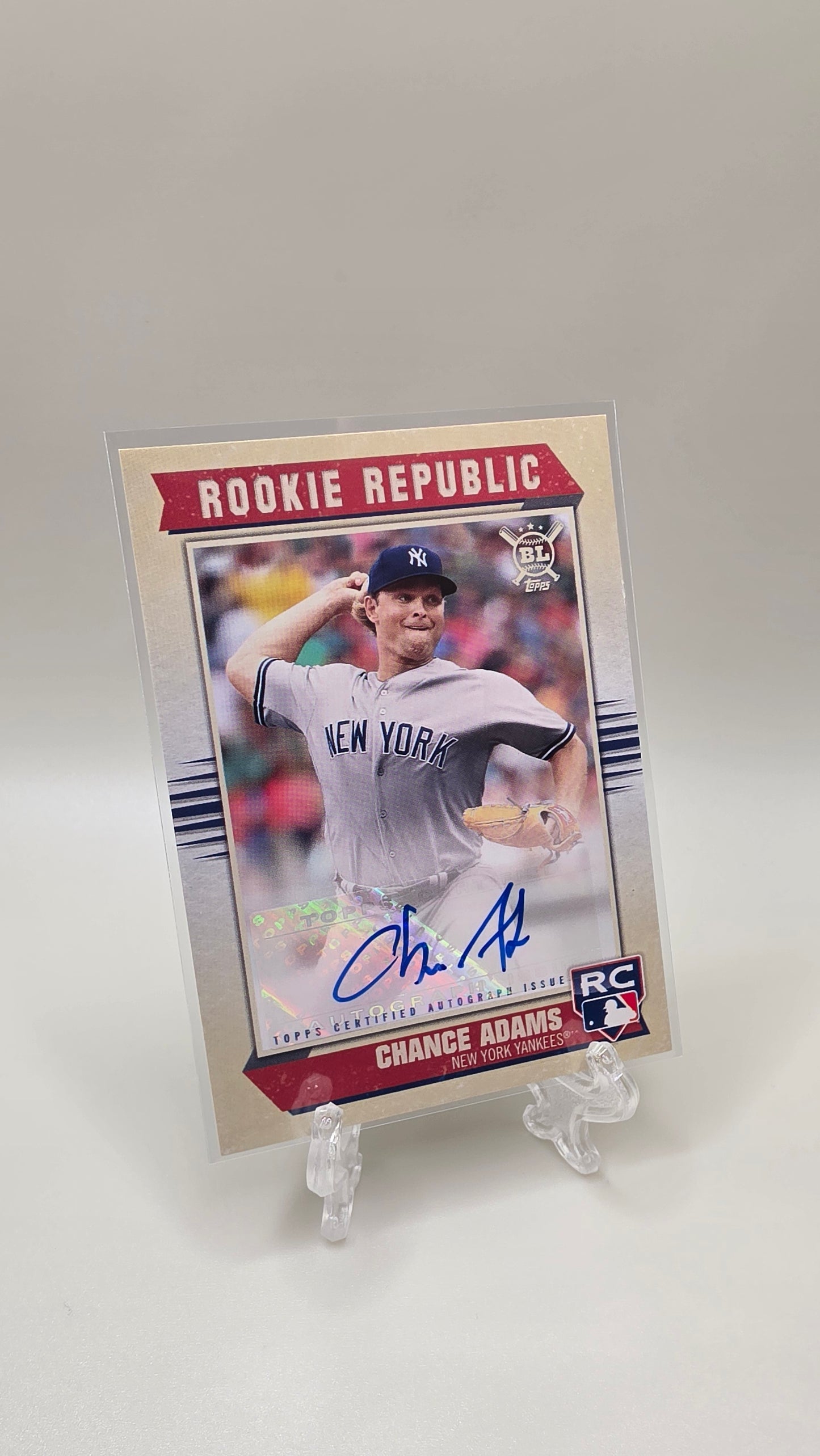 2019 Topps Rookie Republic Chance Adams Auto Card #RRA-CA