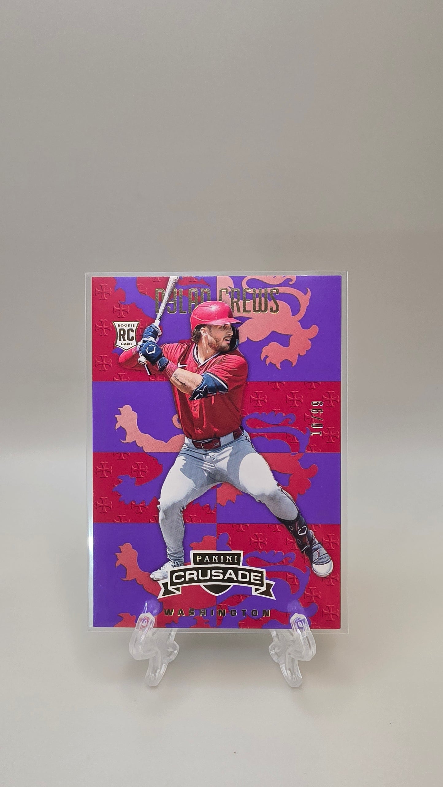 2025 Panini Crusade Dylan Crews Red /99 #70