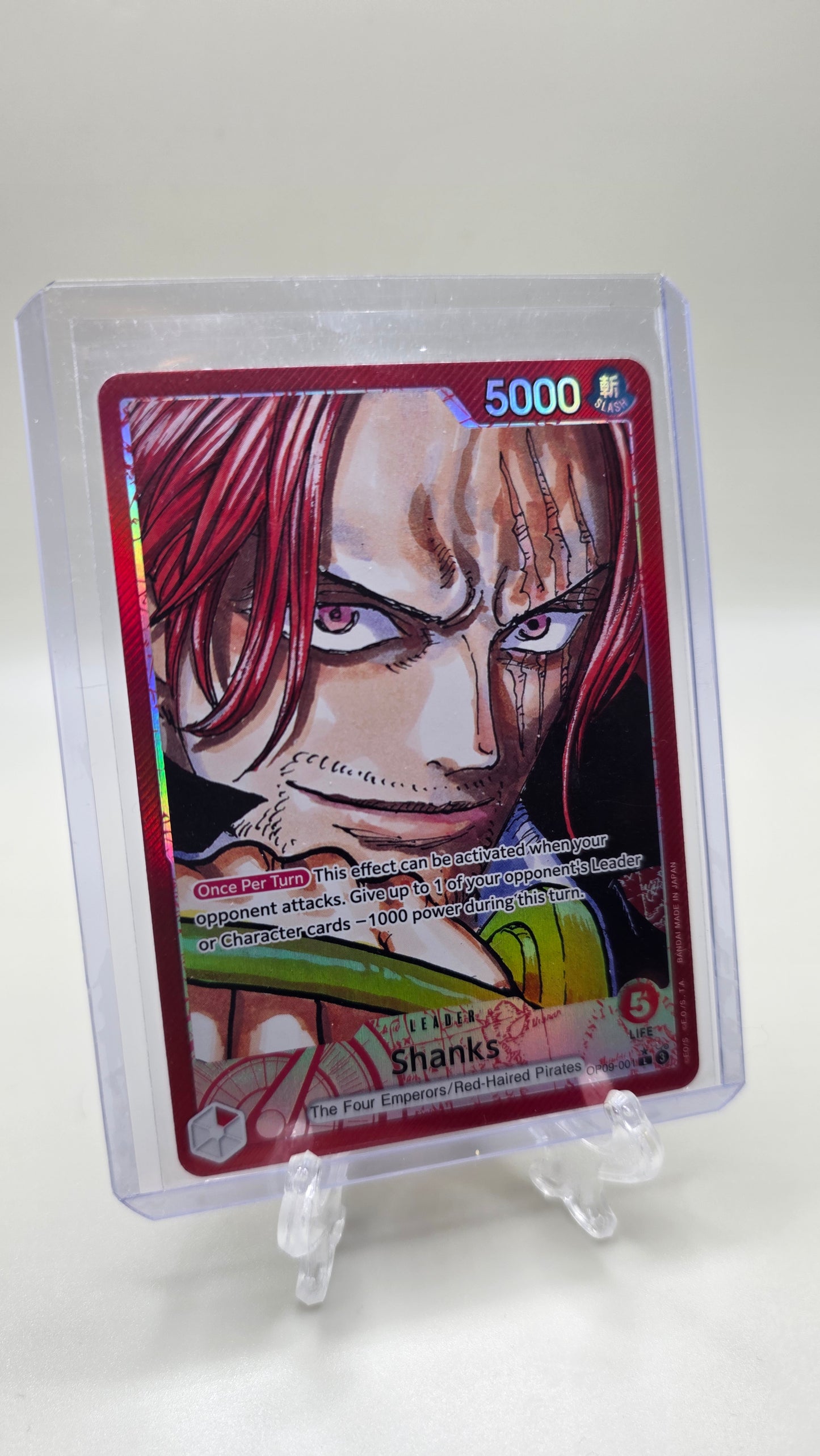 Shanks OP09-001 L⭐ Alt Art One Piece TCG (Emperors in the New World Set) English