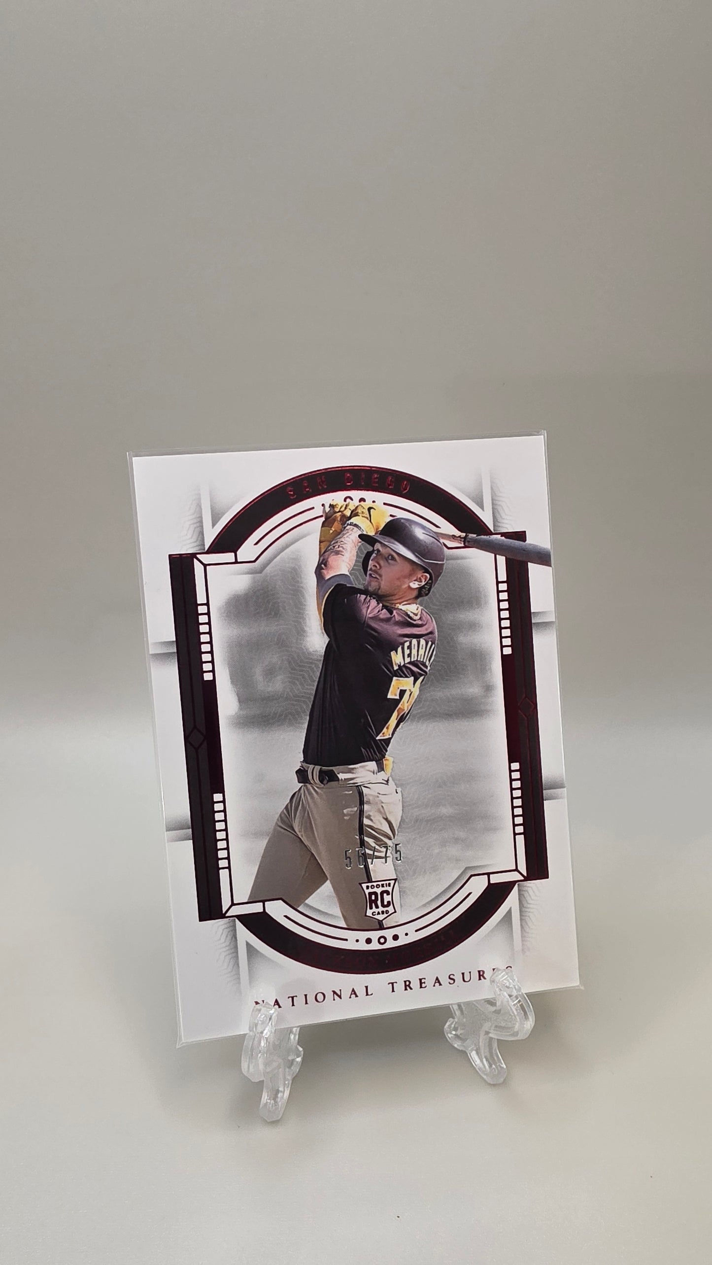 2024 National Treasures Jackson Merrill Red RC /75 #29