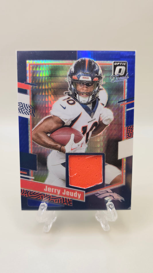 2023 Donruss Optic Jerry Jeudy Blue Threads #DT-JJE