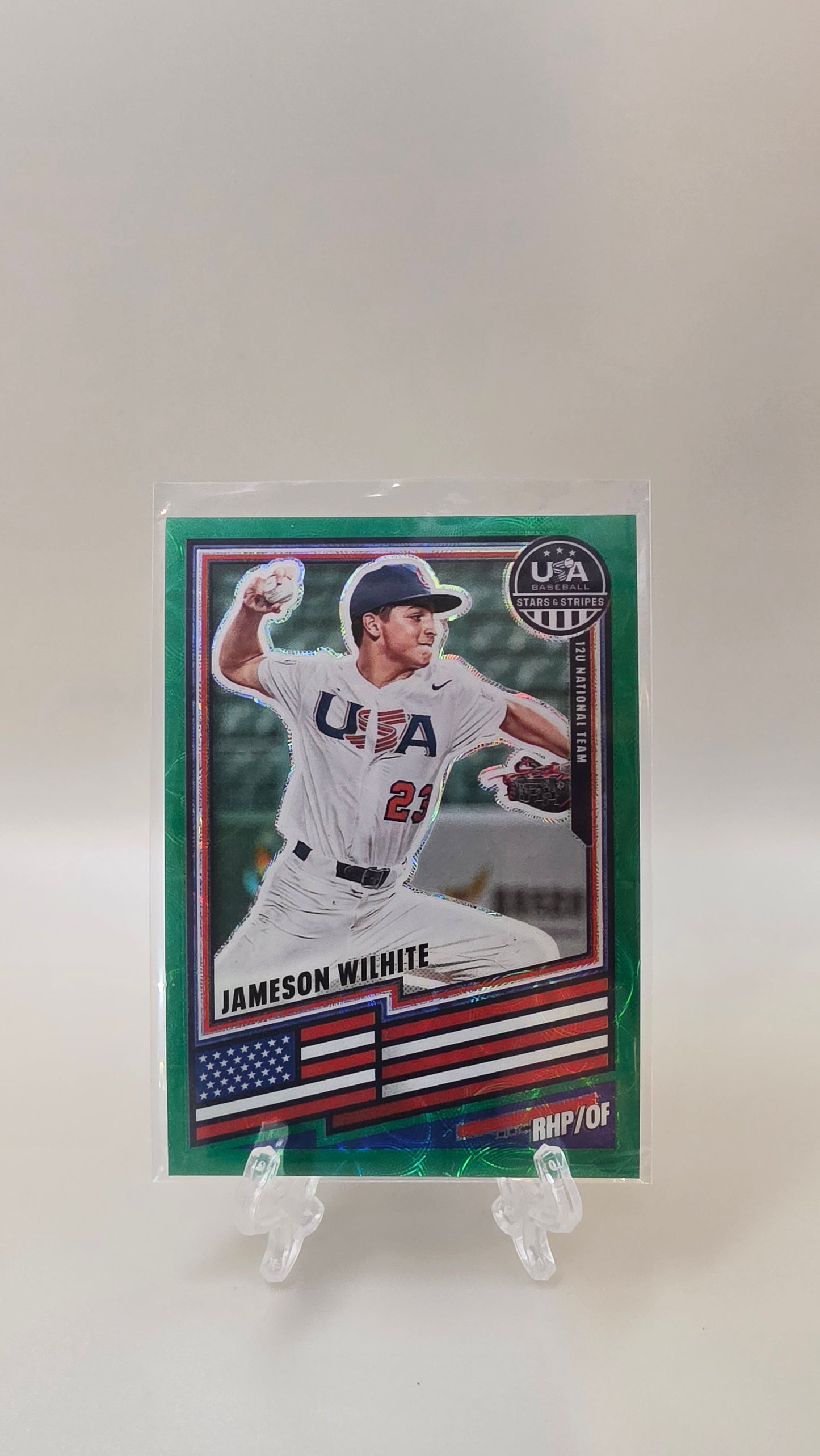 2026 Stars & Stripes Jameson Wilhite Green Parallel /99 #96