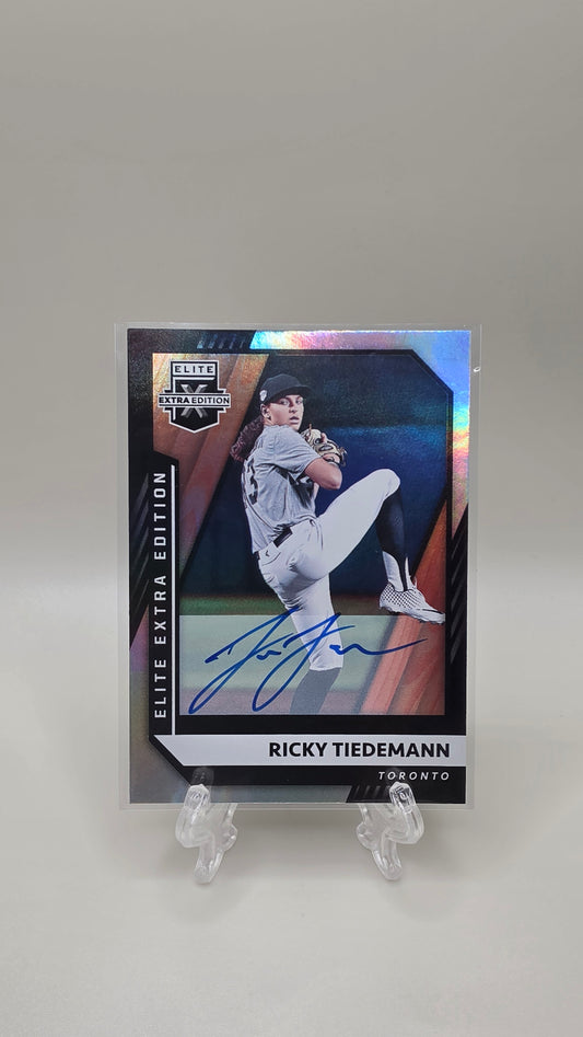 2021 Panini Elite Extra Edition Ricky Tiedemann Auto Card # 91