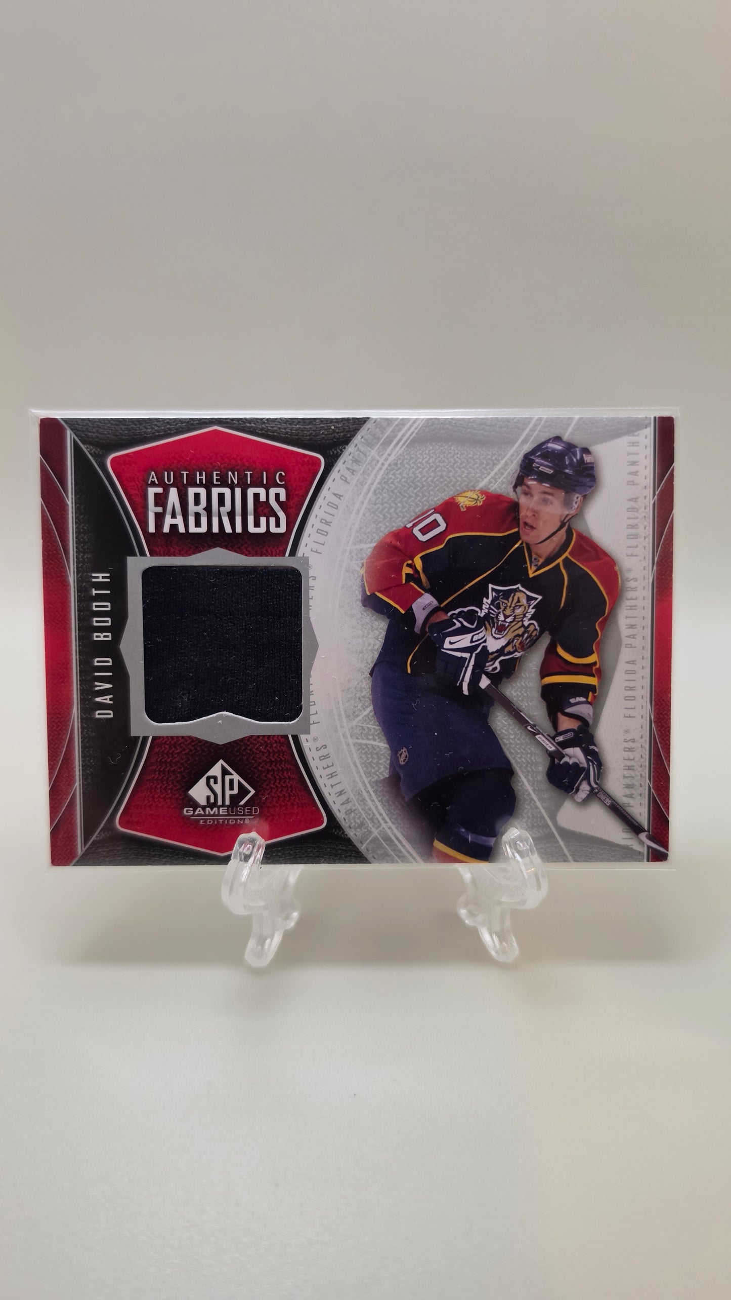 2010 Upper Deck David Booth Authentic Fabrics Card #AF-BD