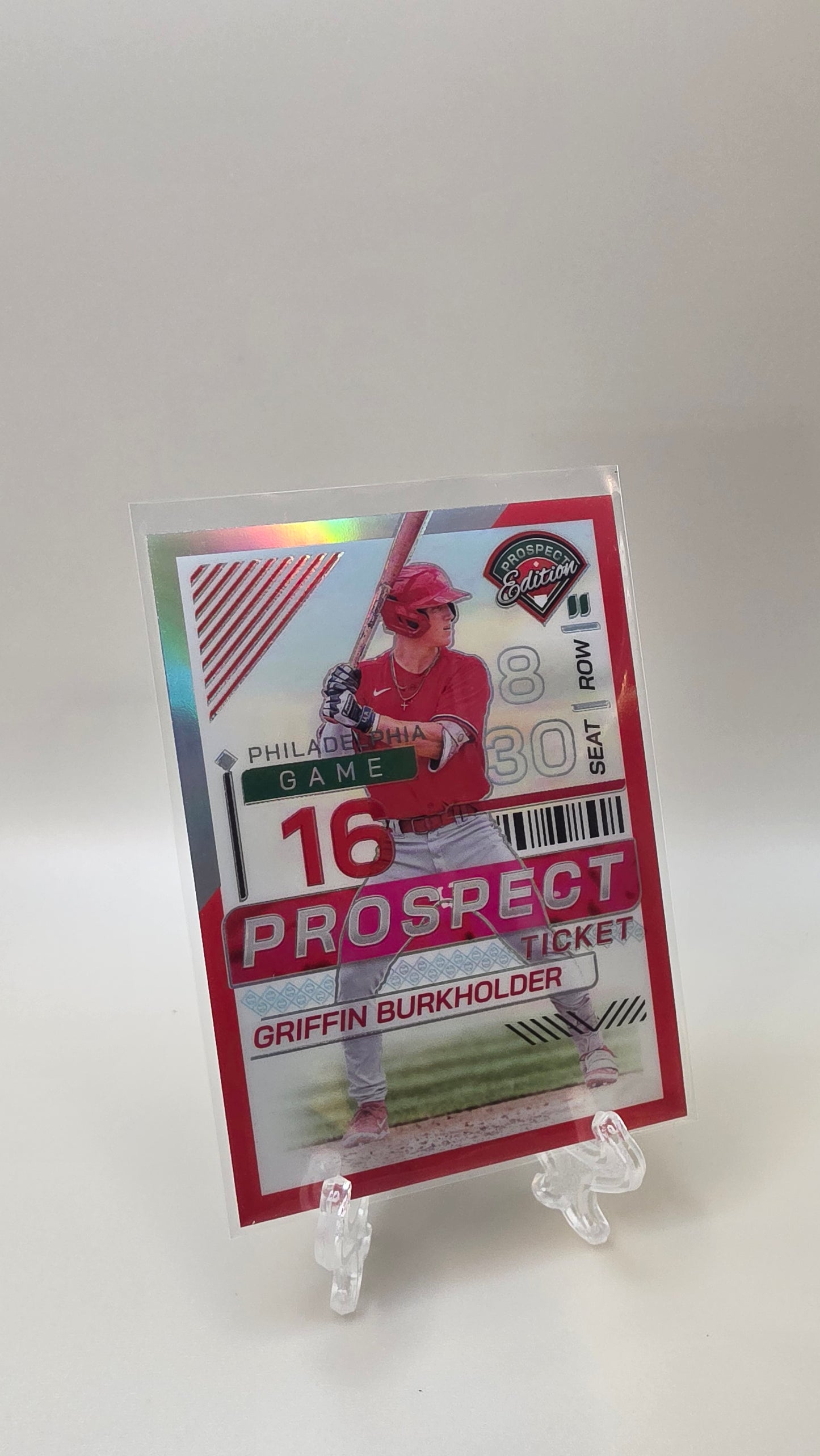 2024 Prospect Edition Griffin Burkholder Prospect Ticket Red /199 #158