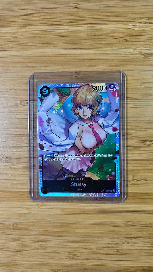 Stussy OP07-085 SR One Piece TCG (500 Years in the Future set) English