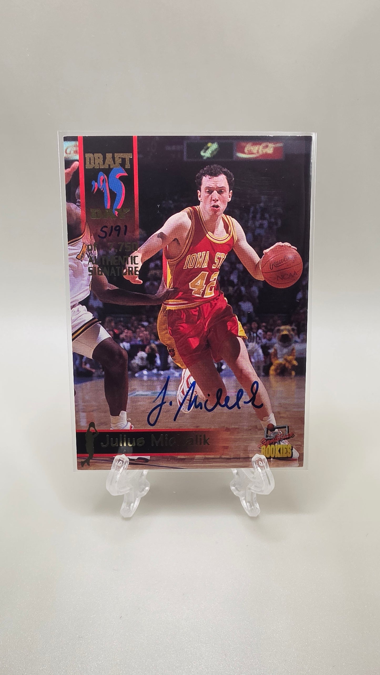1995 Signature Rookies Julius Michalik Auto #/7750 Card #12