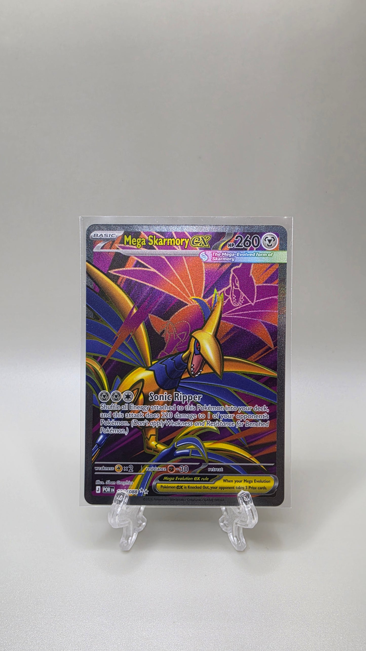 Pokémon TCG Mega Skarmory EX 106/088 Perfect Order English