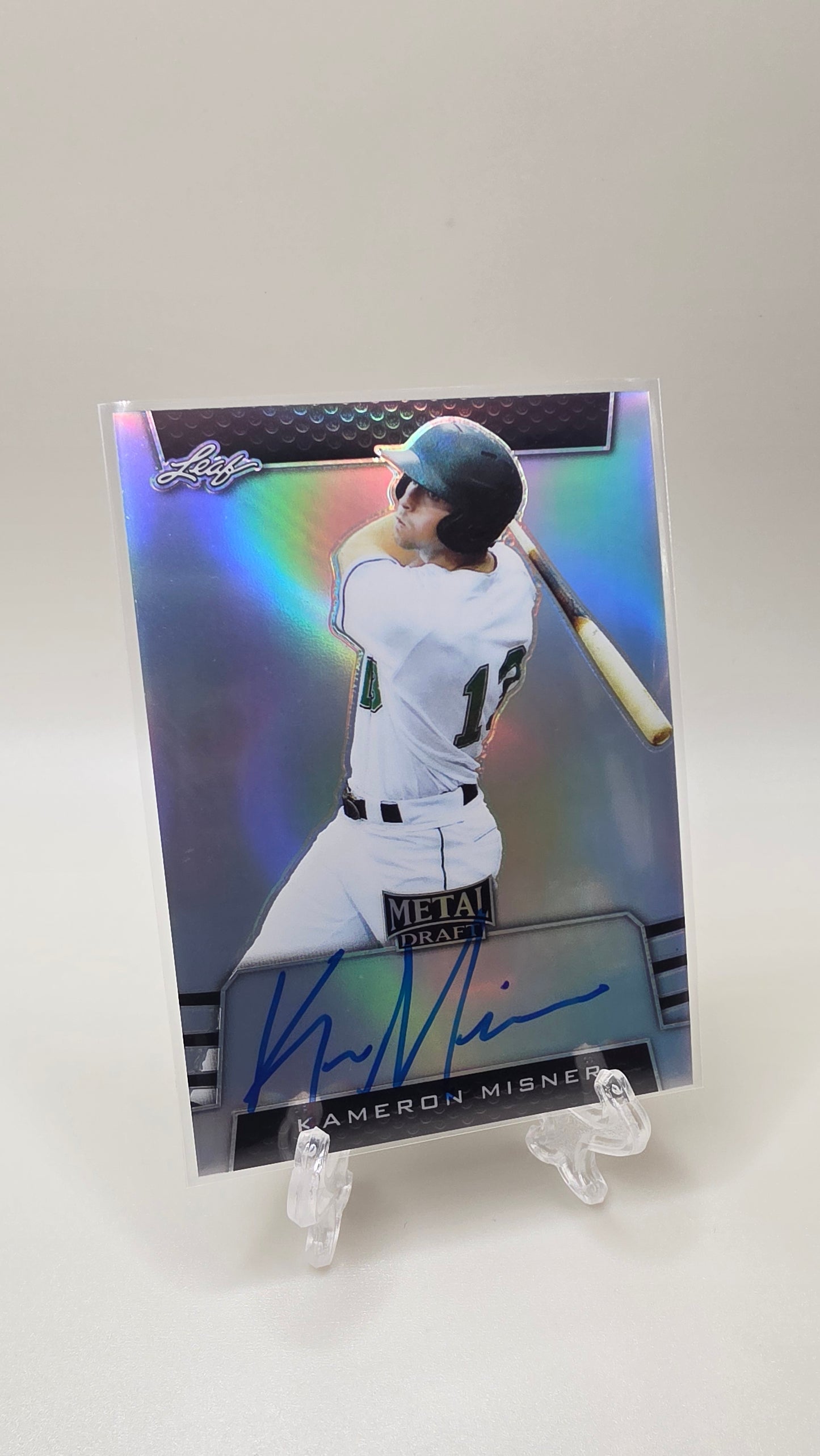 2019 Leaf Metal Draft Kameron Misner Auto #/50 Card # BA-KM1