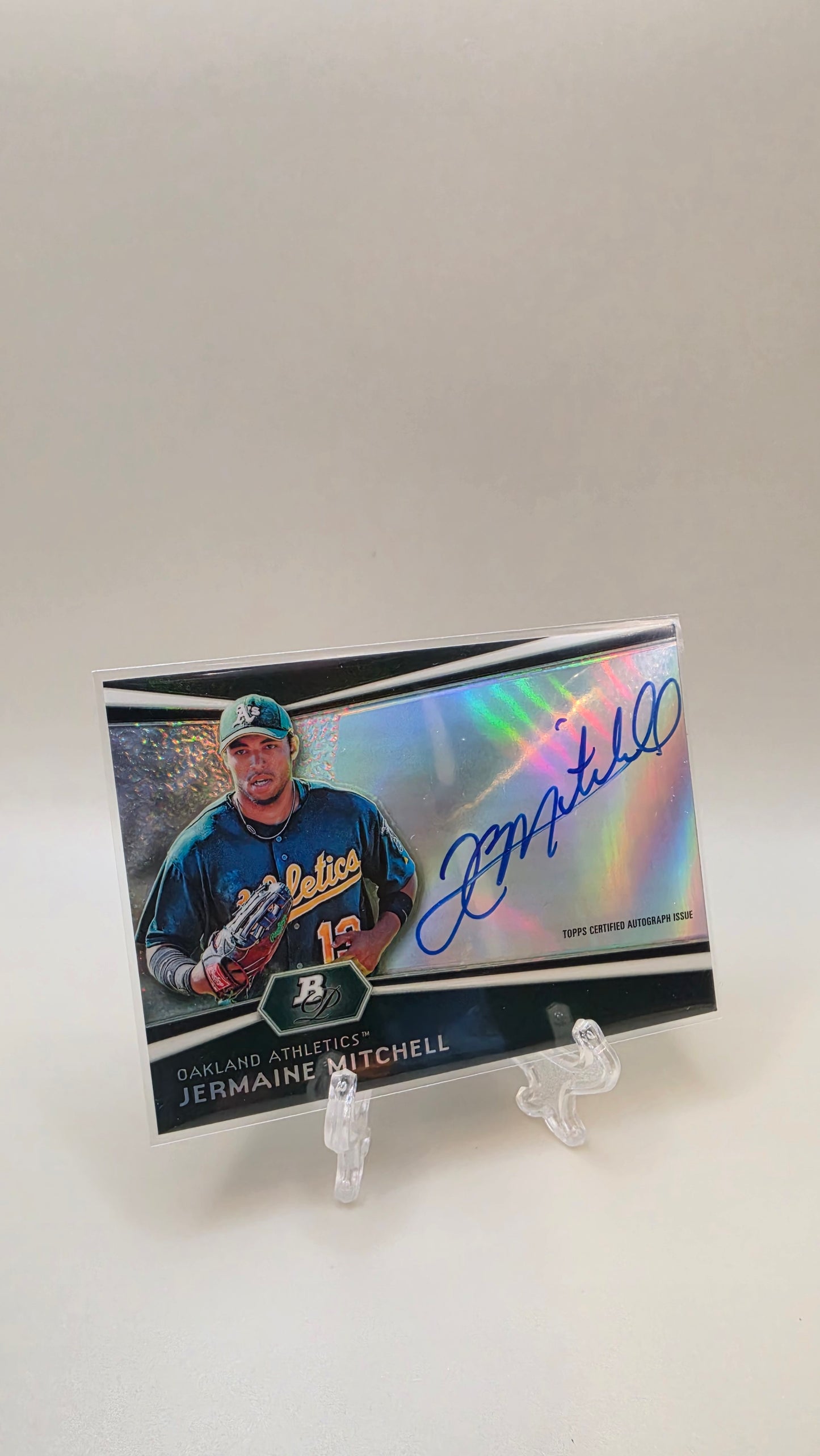 2012 Bowman Platinum Jermain Mitchell Silver Auto #AP-JM