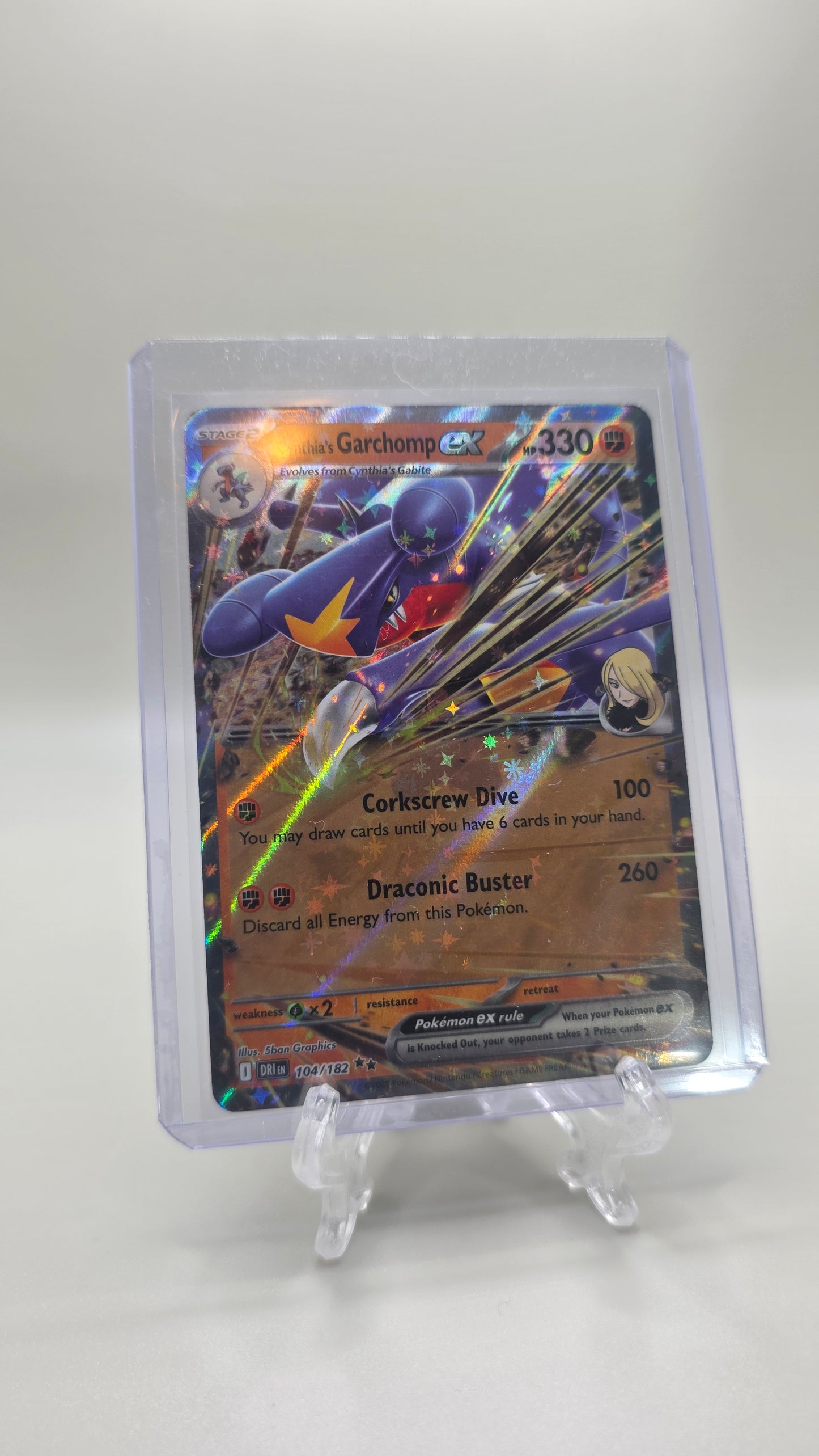 Cynthia's Garchomp EX 104/182 (Destined Rivals Set) English
