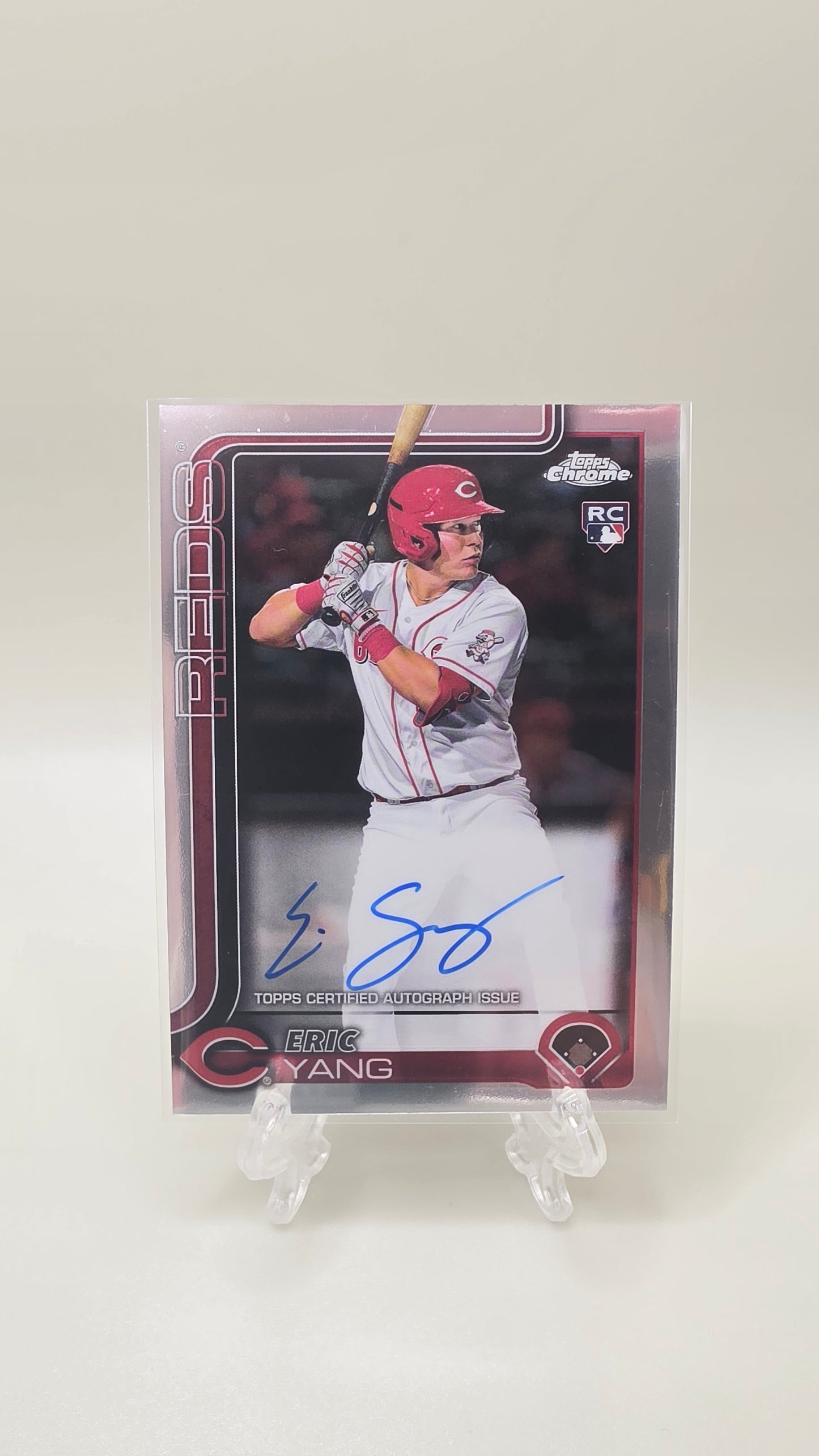 2025 Topps Chrome Eric Yang Rookie Auto Card # RA-YANG