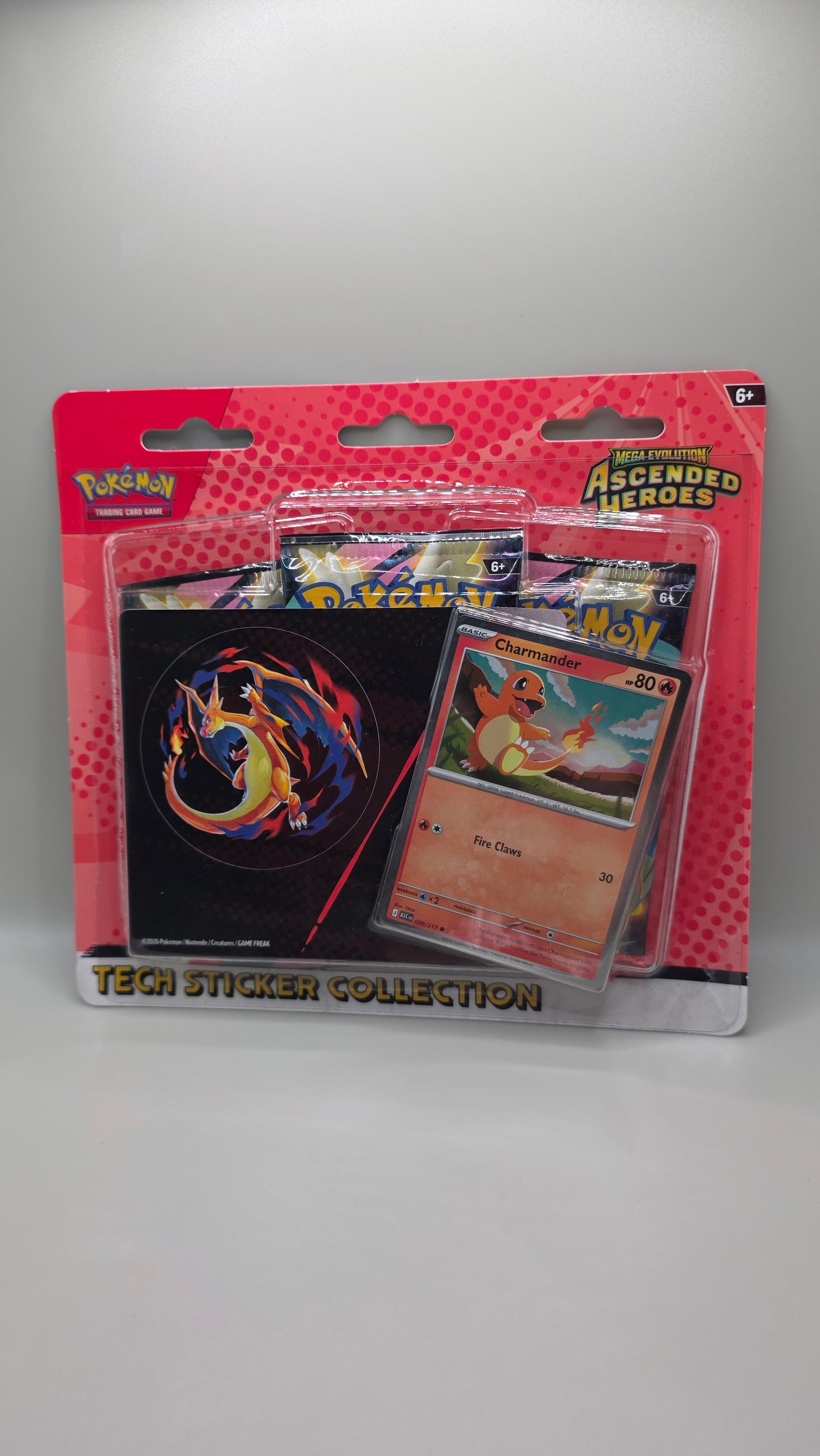 Pokémon TCG Ascended Heroes Charmander Tech Sticker Collection