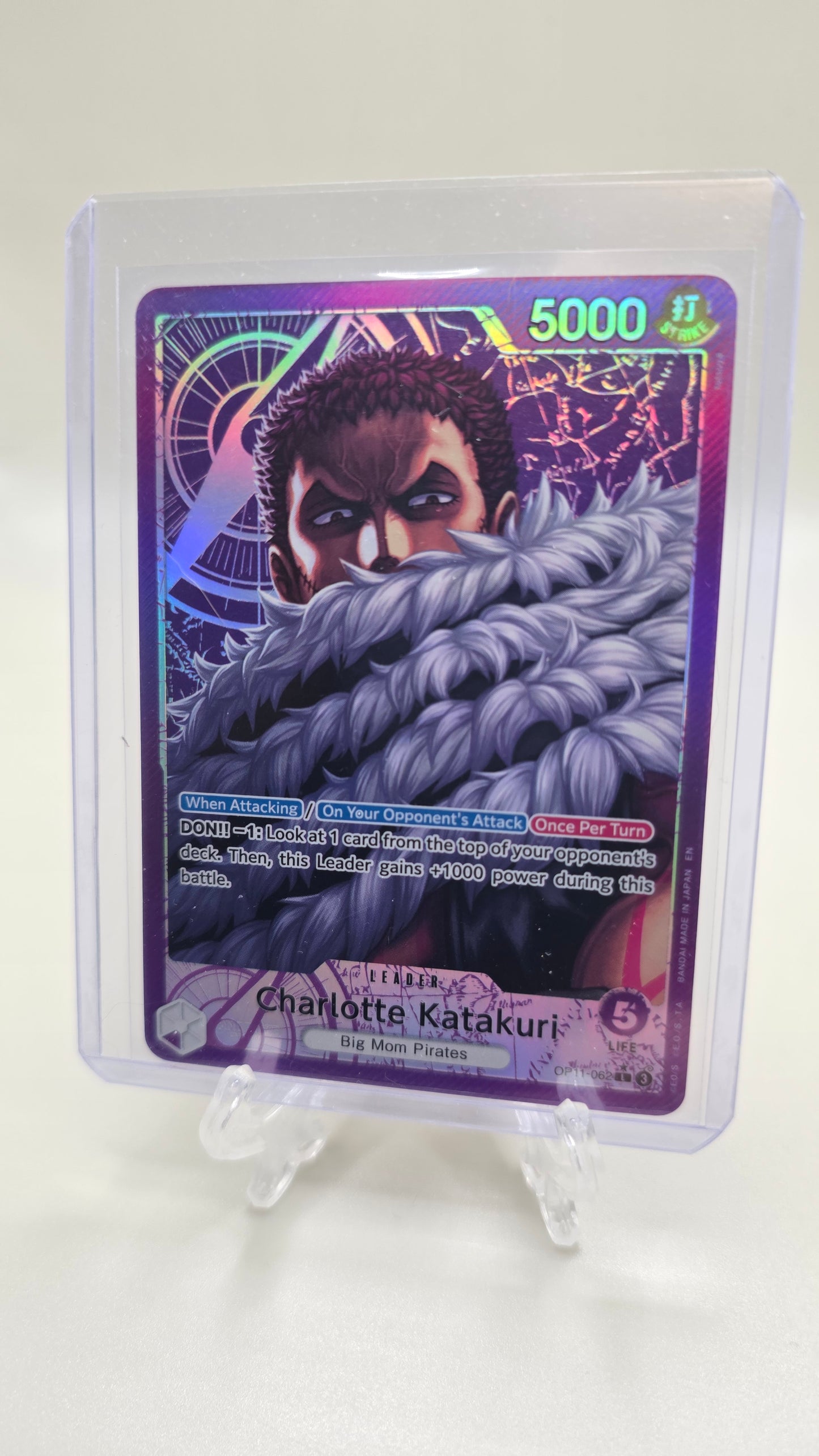 Charlotte Katakuri OP11-062 L⭐ Alt Art One Piece TCG (A Fist of Divine Speed Set) English
