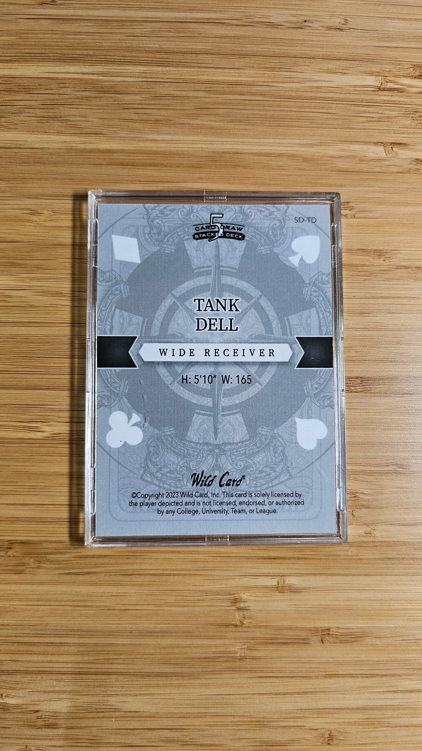 Tank Dell 2023 Wild Card 5 Card Draw Stacked Deck Joker 1/1