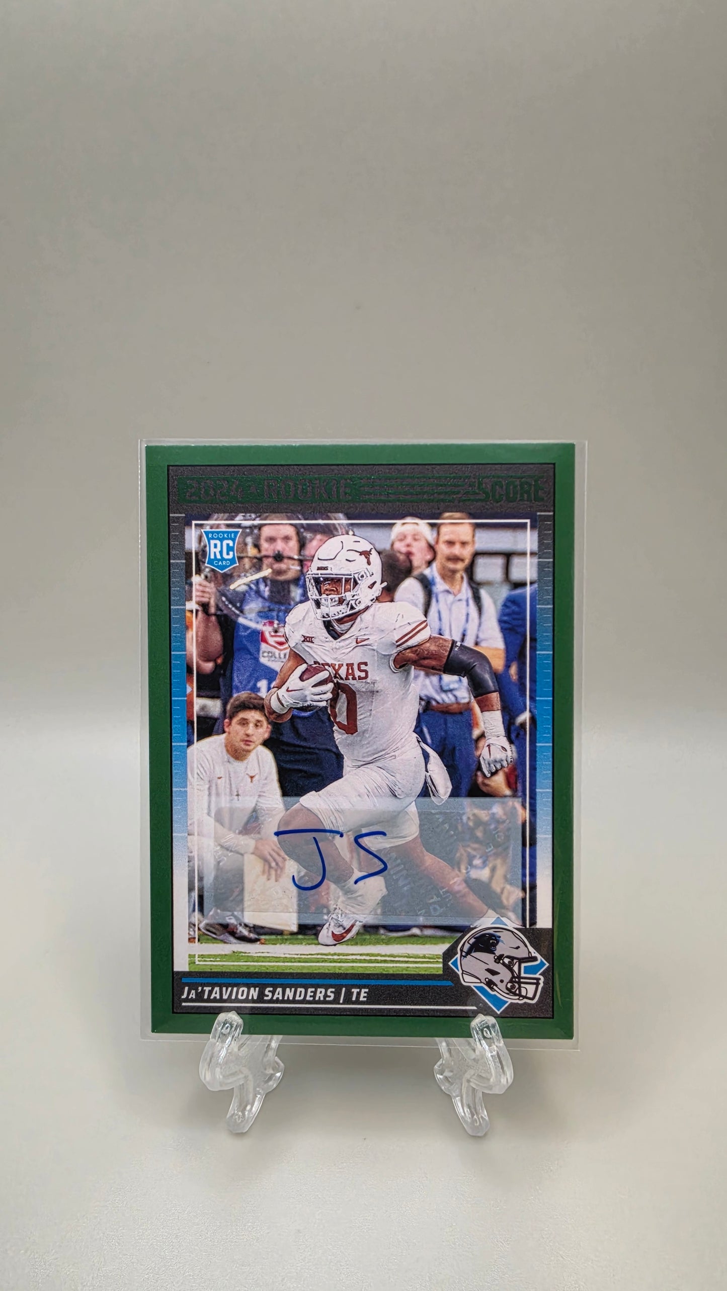 2024 Score Ja'Tavion Sanders Green RC Auto #351