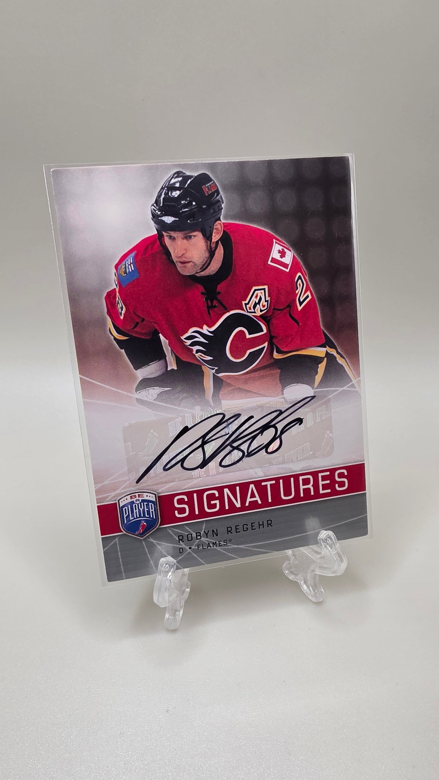 2009 Upper Deck Signatures Robyn Regehr Auto Card #S-RR