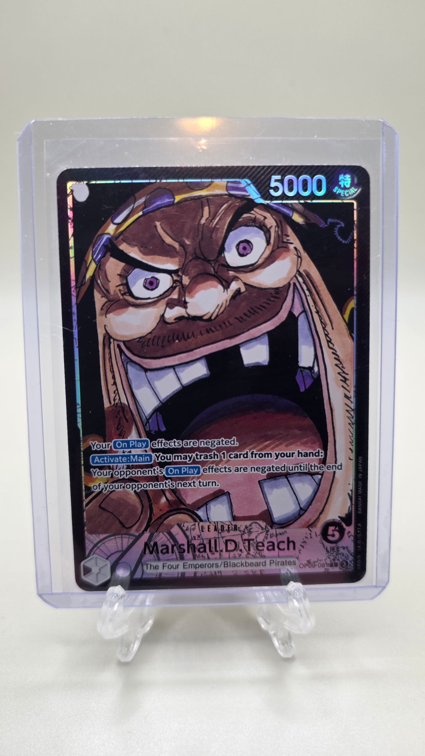 Marshall.D.Teach OP09-081 L⭐ Alt Art One Piece TCG (Emperors in the New World Set) English