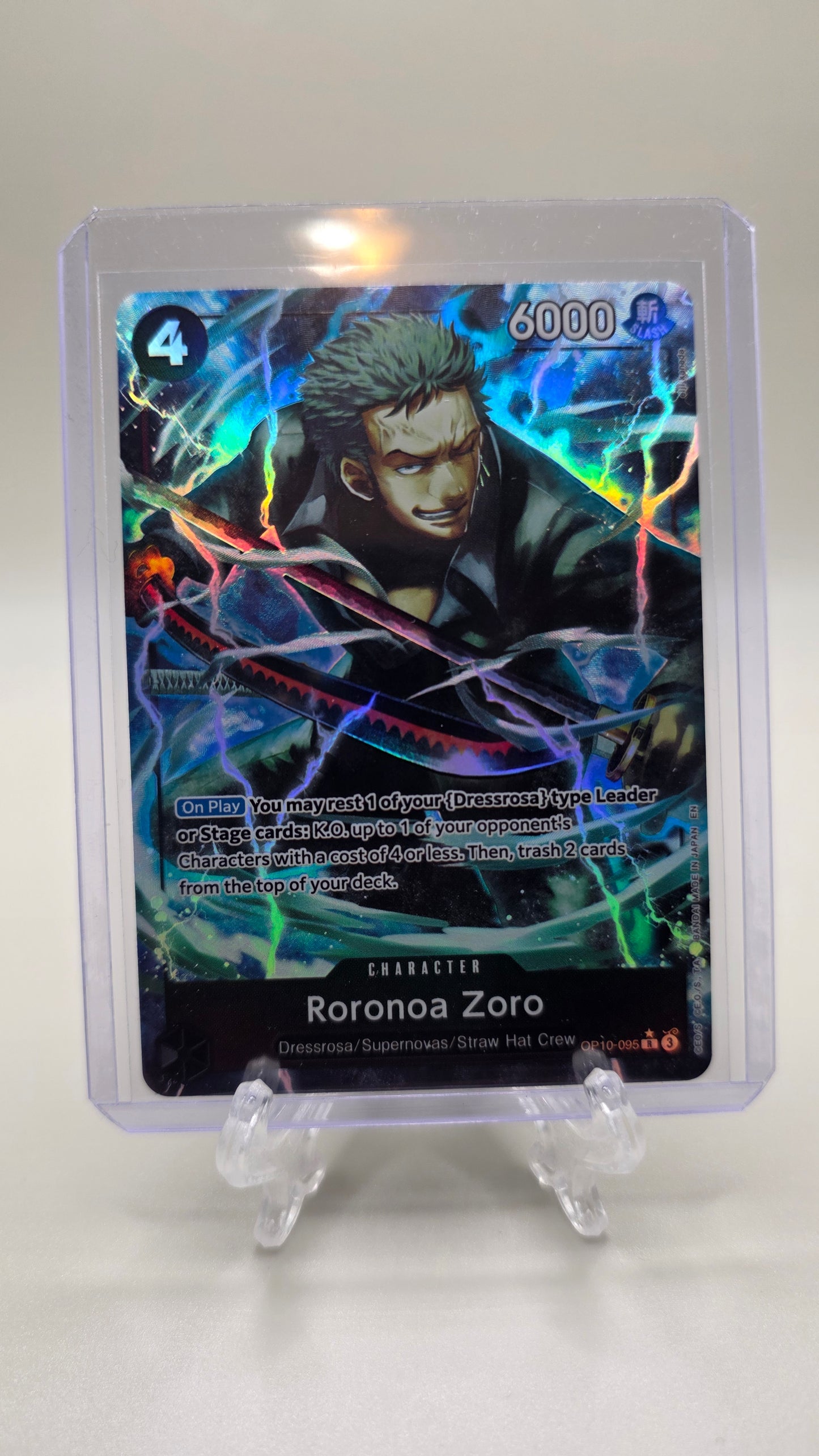 Roronoa Zoro OP10-095 R⭐ Alt Art One Piece TCG (The Best of Vol.2 set) English
