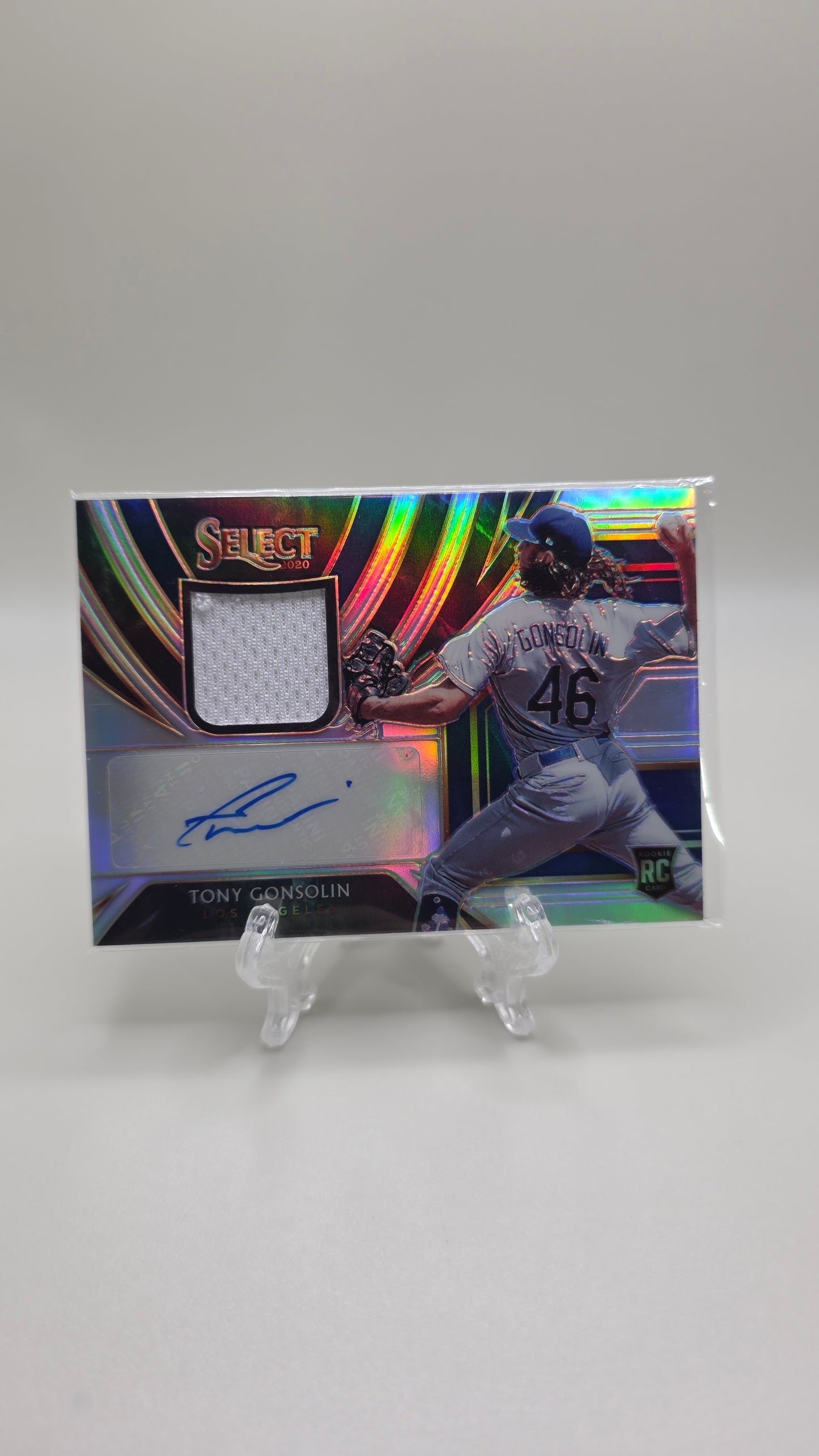 2020 Select Tony Gonsolin Rookie Patch Auto #/99 Card #RJA-TO