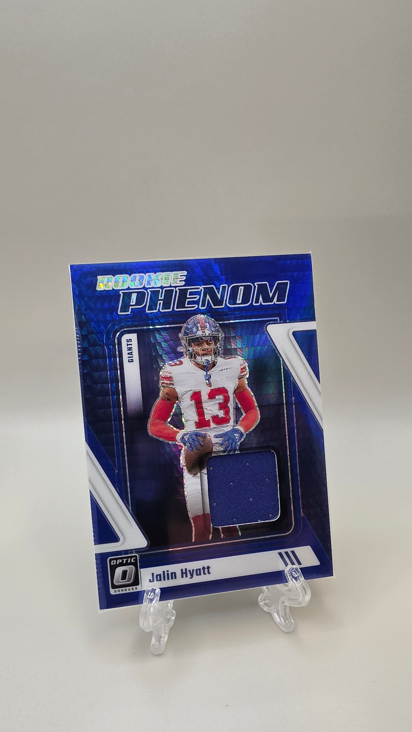 2023 Donruss Optic Jalin Hyatt Blue Rookie Phenom Mem #RP-JHY