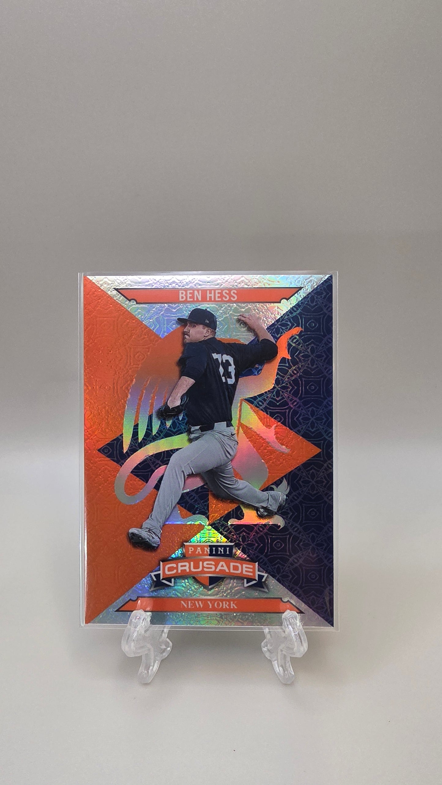 2025 Panini Crusade Ben Hess Orange /49 #34