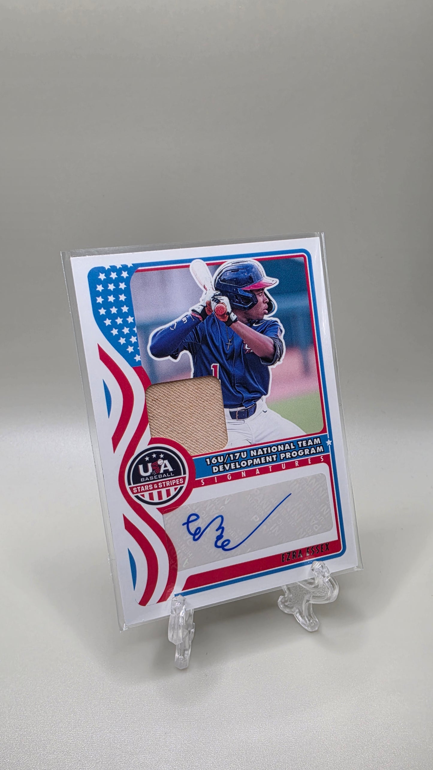 2025 Panini Stars & Stripes Ezra Essex Rookie  Auto Card # NTS-EE