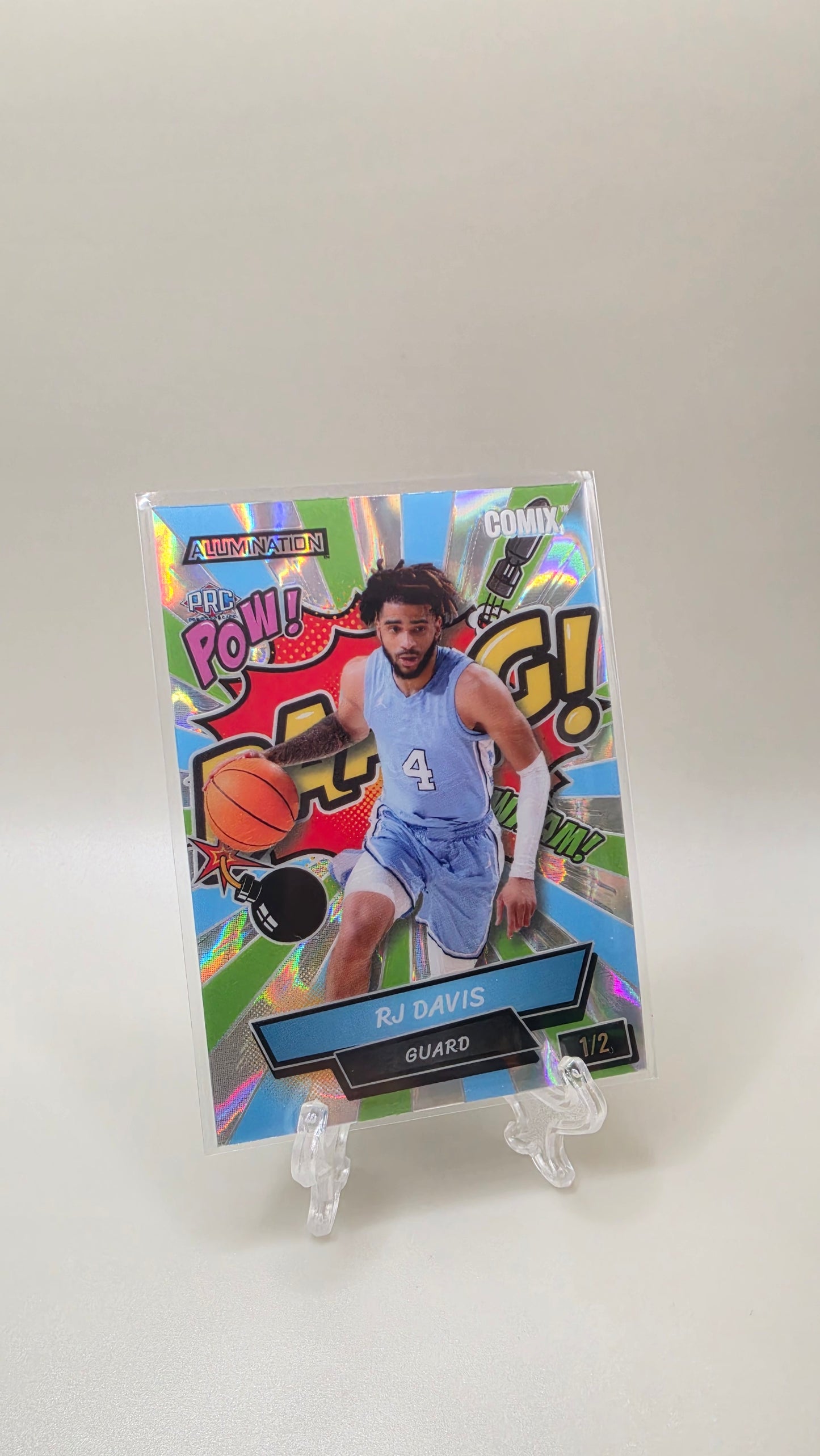 2024 Wild Card Alumination RJ Davis Comix #/2 Card # AC-RD