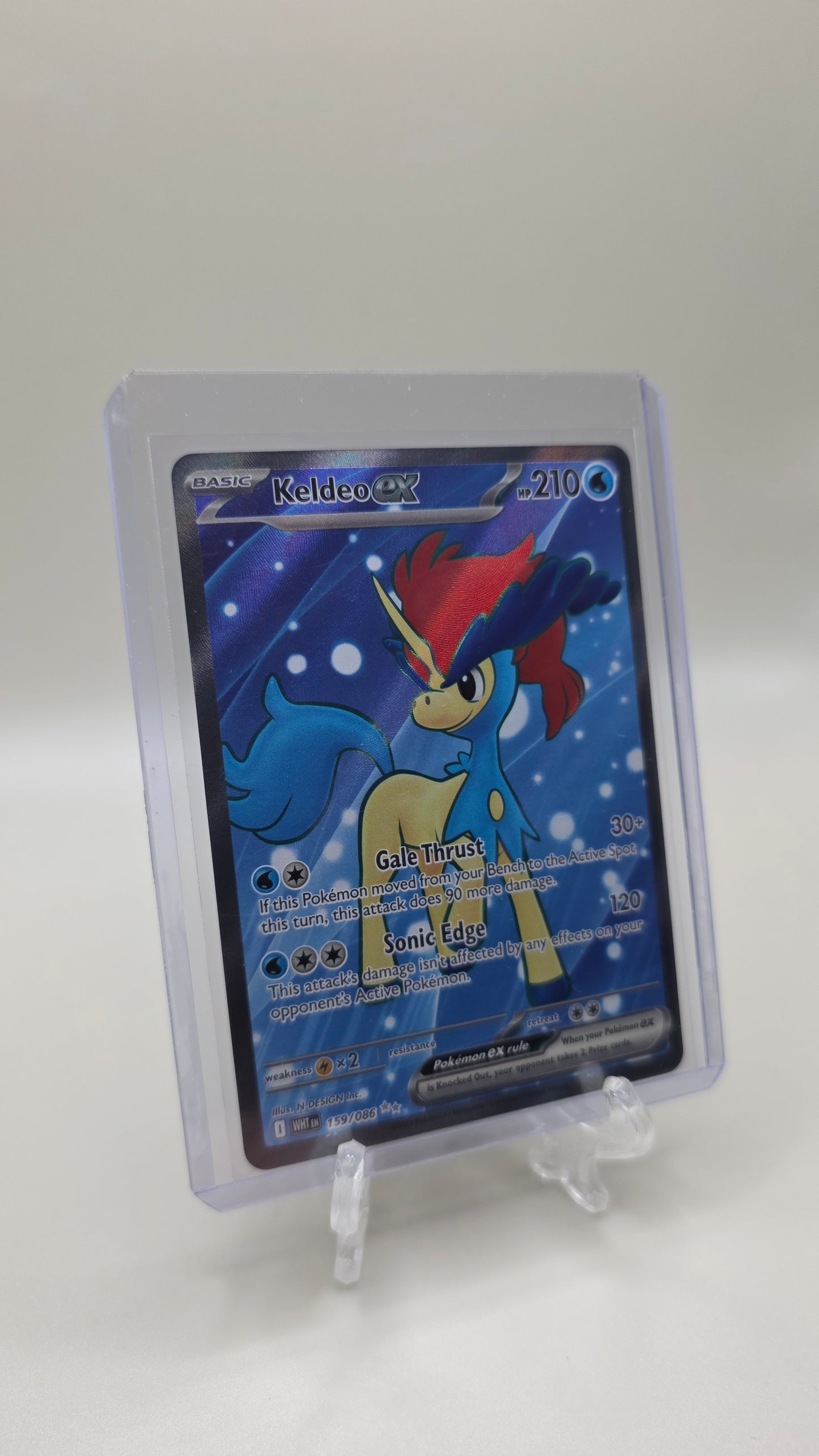 Keldeo EX 159/086 Alt Art (SV White Flare Set) English