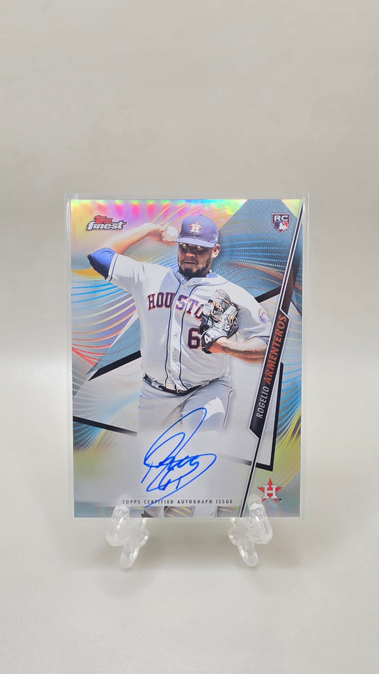 2020 Topps Finest Rogelio Armenteros Rookie Auto Card #FA-RA
