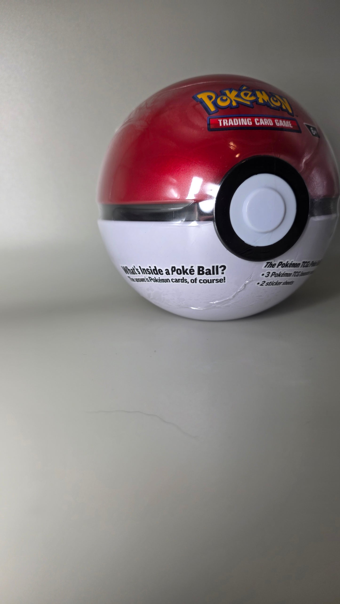 Pokemon TCG Poke Ball Tin L25 3x Booster Packs Factory Sealed New