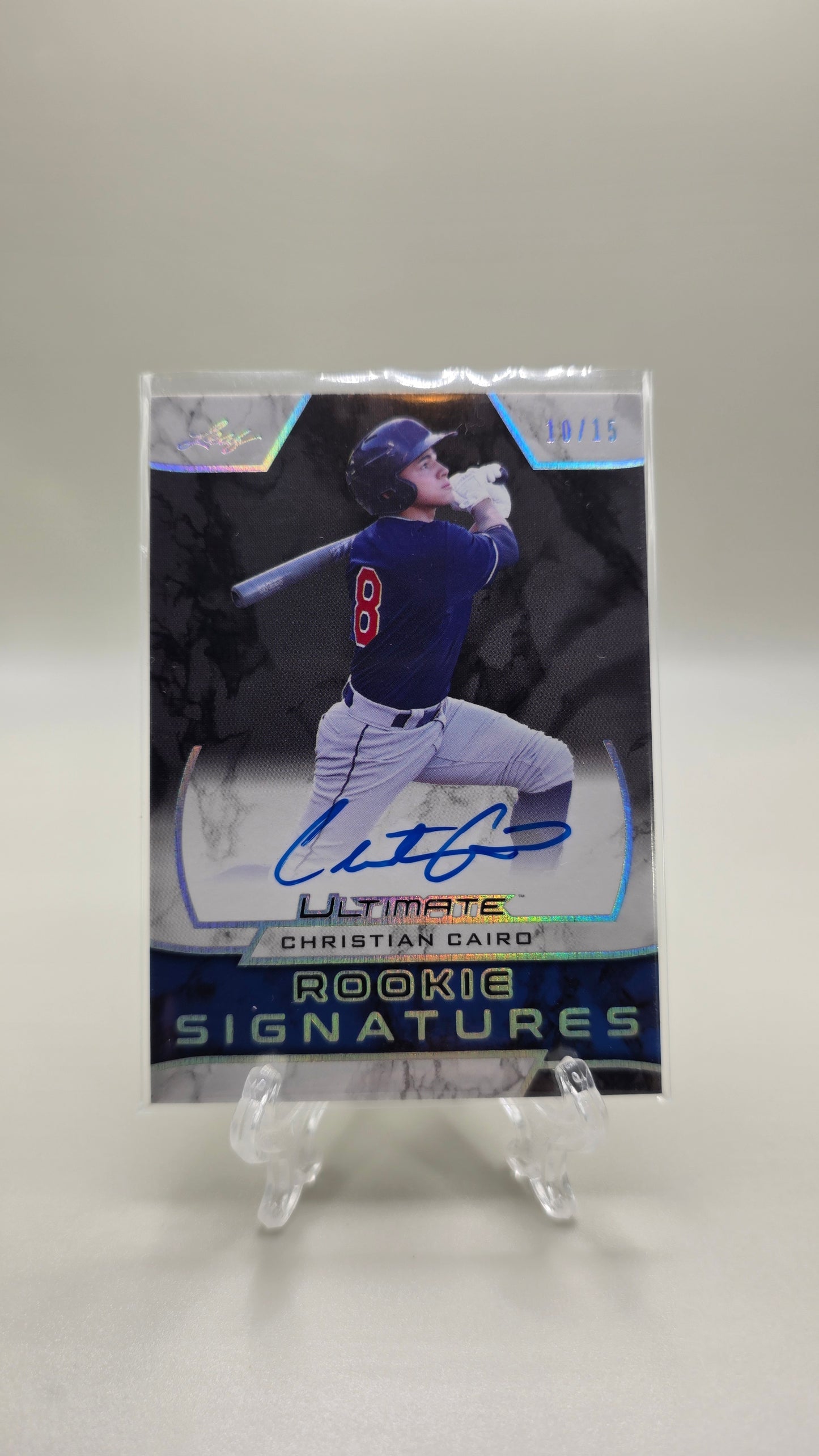 2019 Leaf Ultimate Rookie Signatures Christian Cairo Auto #/15 Card #RS-CC3
