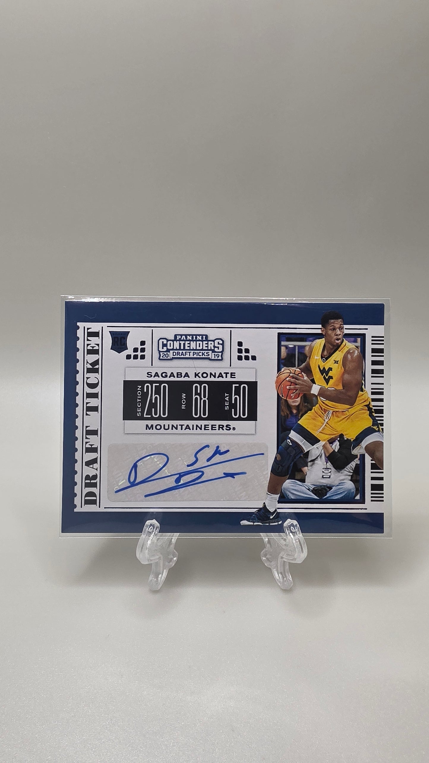 2019 Panini Contenders Draft Ticket Sagaba Konate Auto Card #100