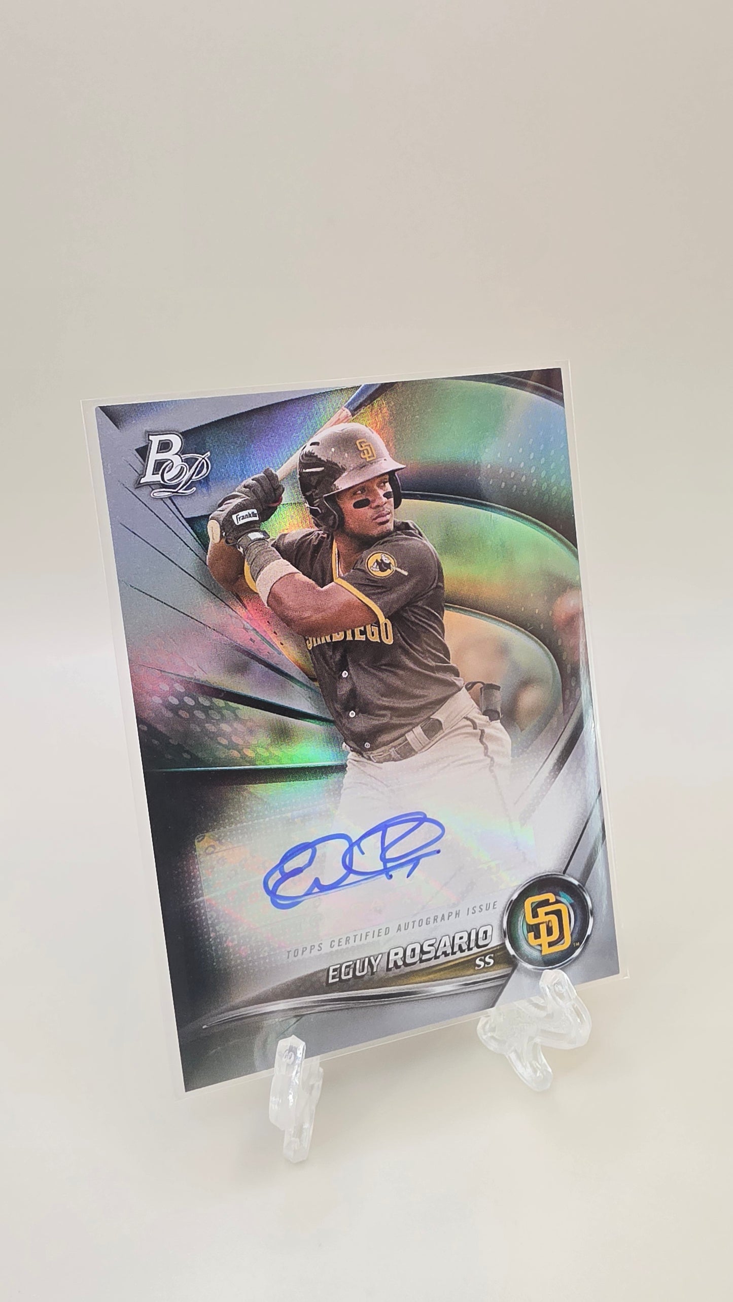 2022 Bowman Platinum Eguy Rosario Auto #Top-12