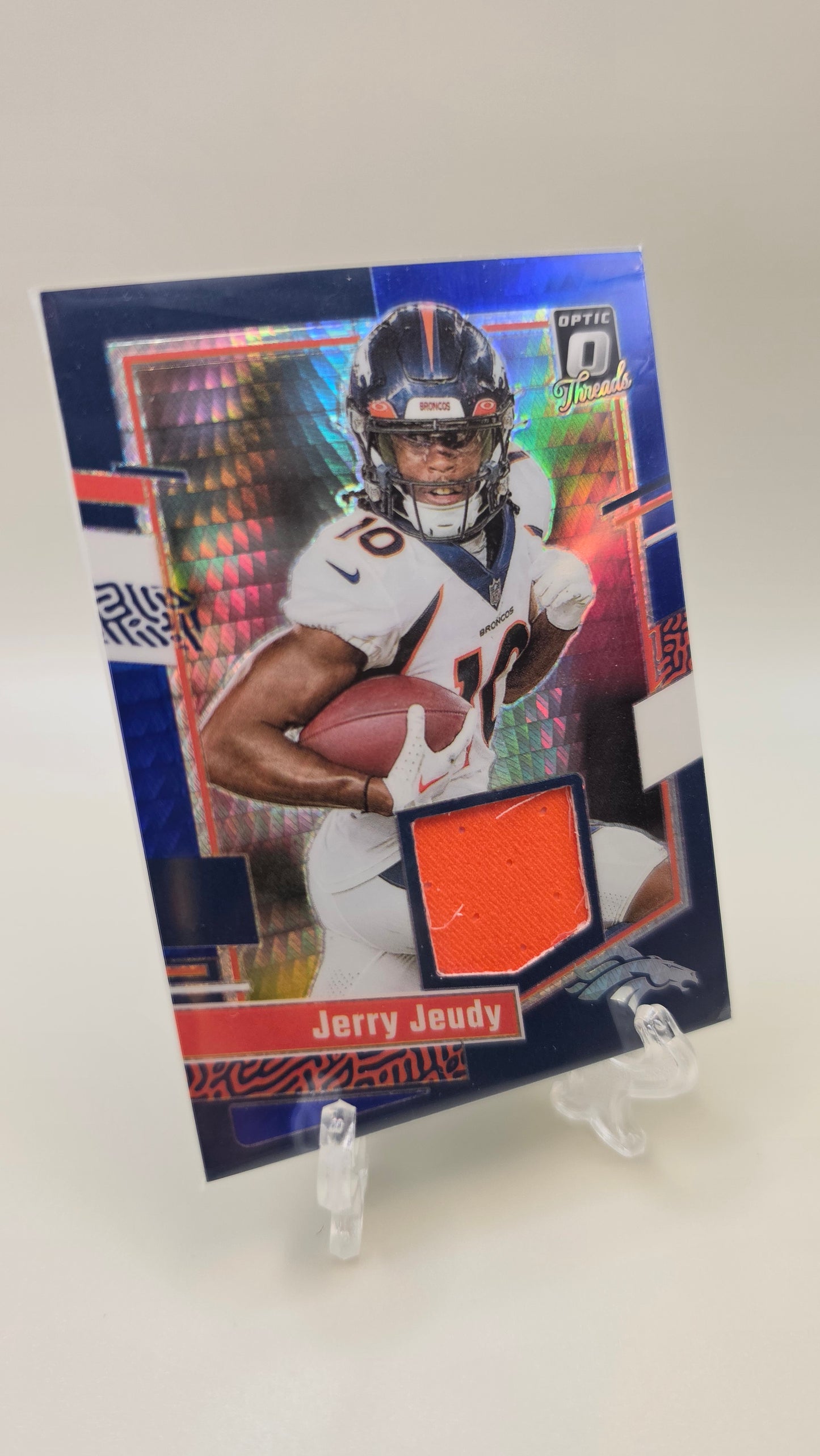 2023 Donruss Optic Jerry Jeudy Blue Threads #DT-JJE
