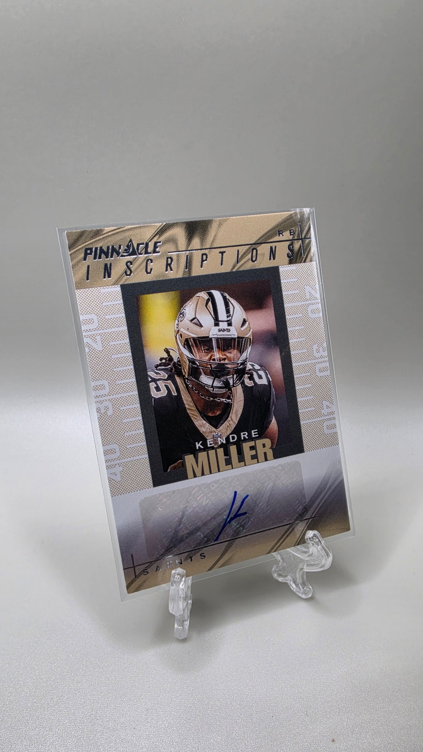 2024 Panini Encore Pinnacle Inscriptions Kendre Miller Auto #/99 Card #PI-KMR