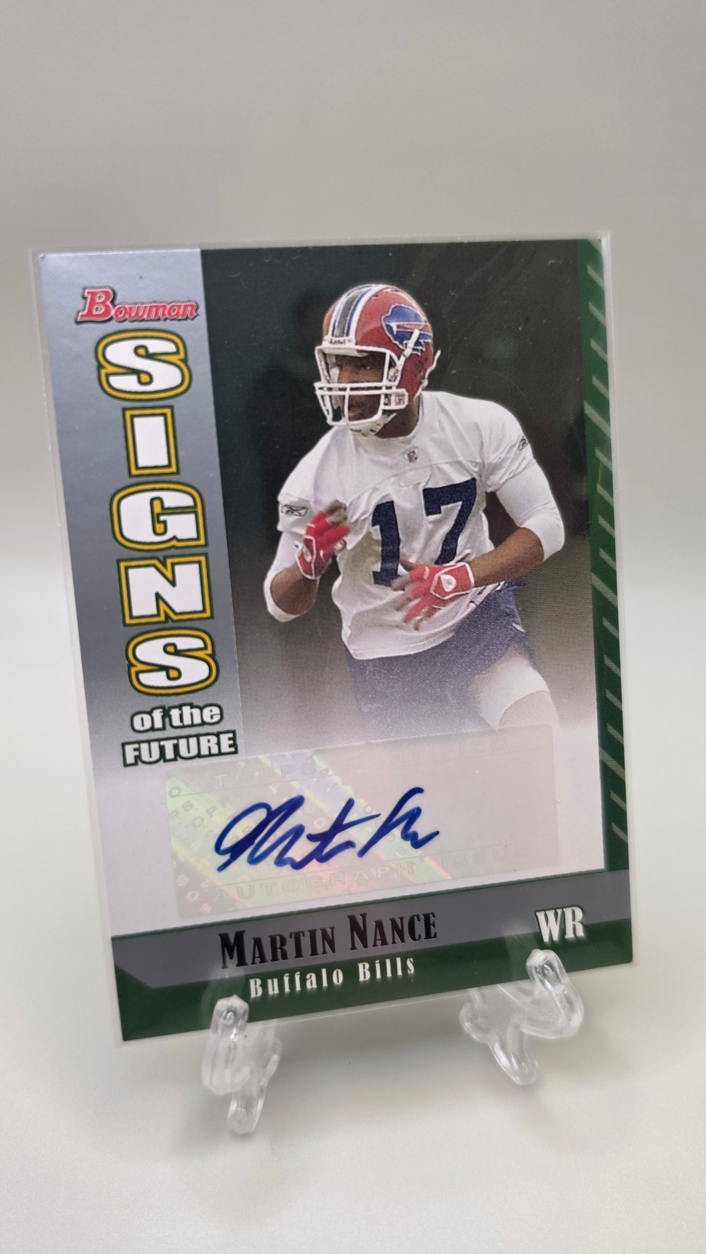 2006 Bowman Martin Nance Signs of the Future Auto #SF-MN