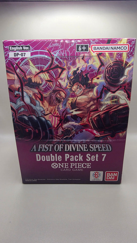 One Piece TCG OP11 Double Pack Set 7 Case A Fist of Divine Speed ENGLISH (x8 Double Packs)