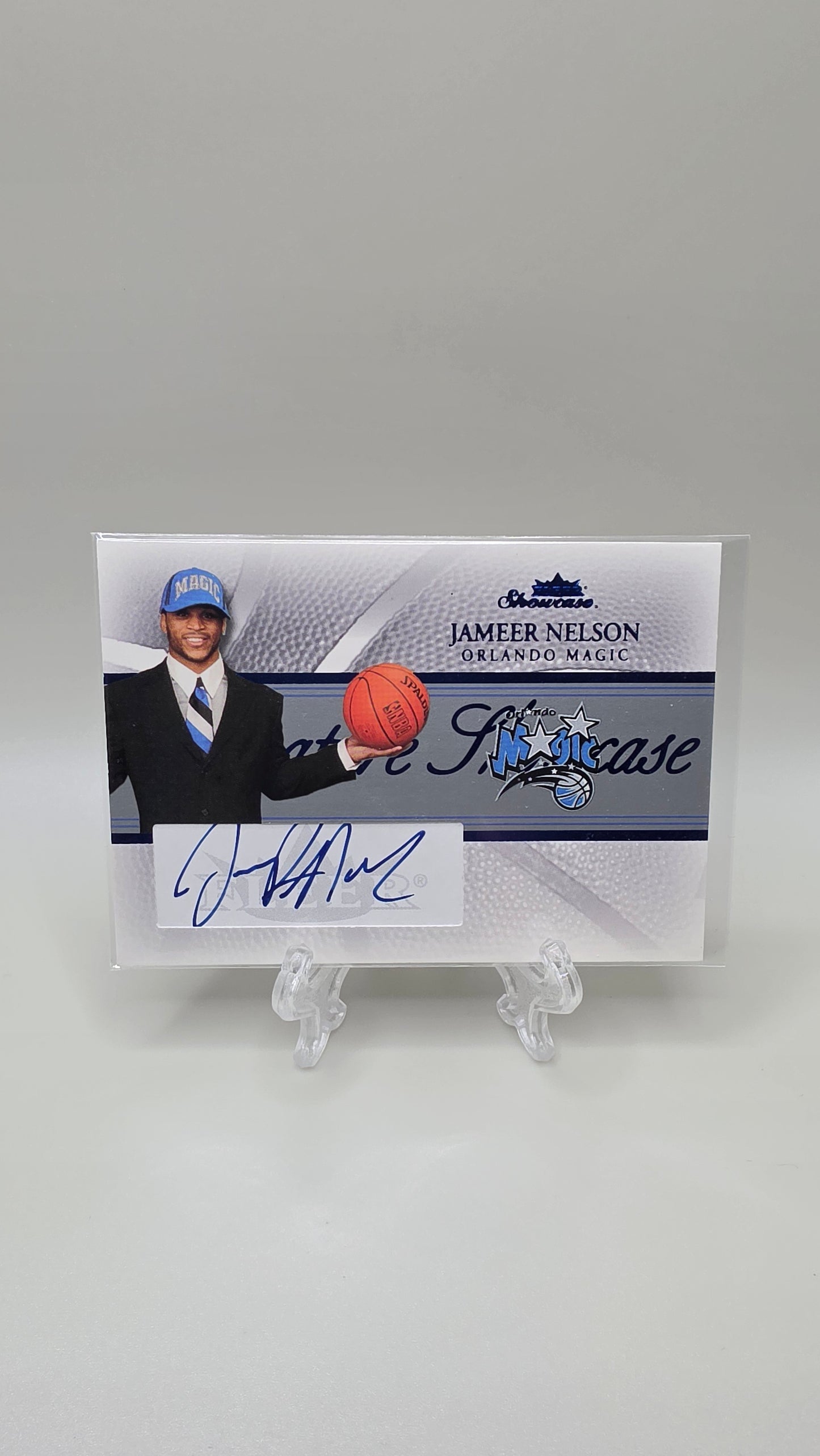 2004-05 Fleer Showcase Signature Blue Jameer Nelson Auto #/75 #SGA-JN